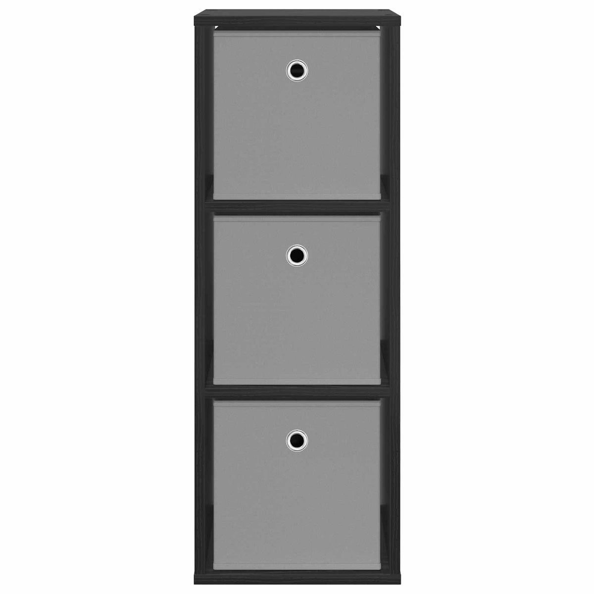 Sideboard with Drawer Black Oak 30.5 x 27 x 84.5 cm
