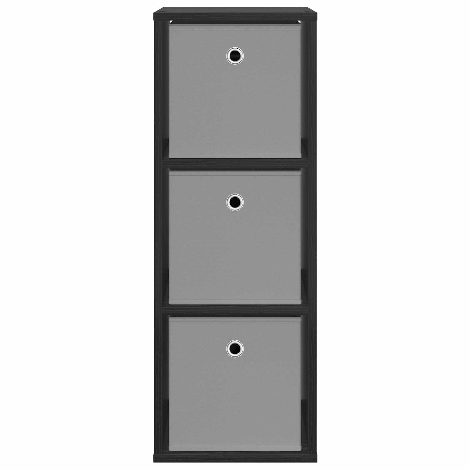 Sideboard with Drawer Black Oak 30.5 x 27 x 84.5 cm