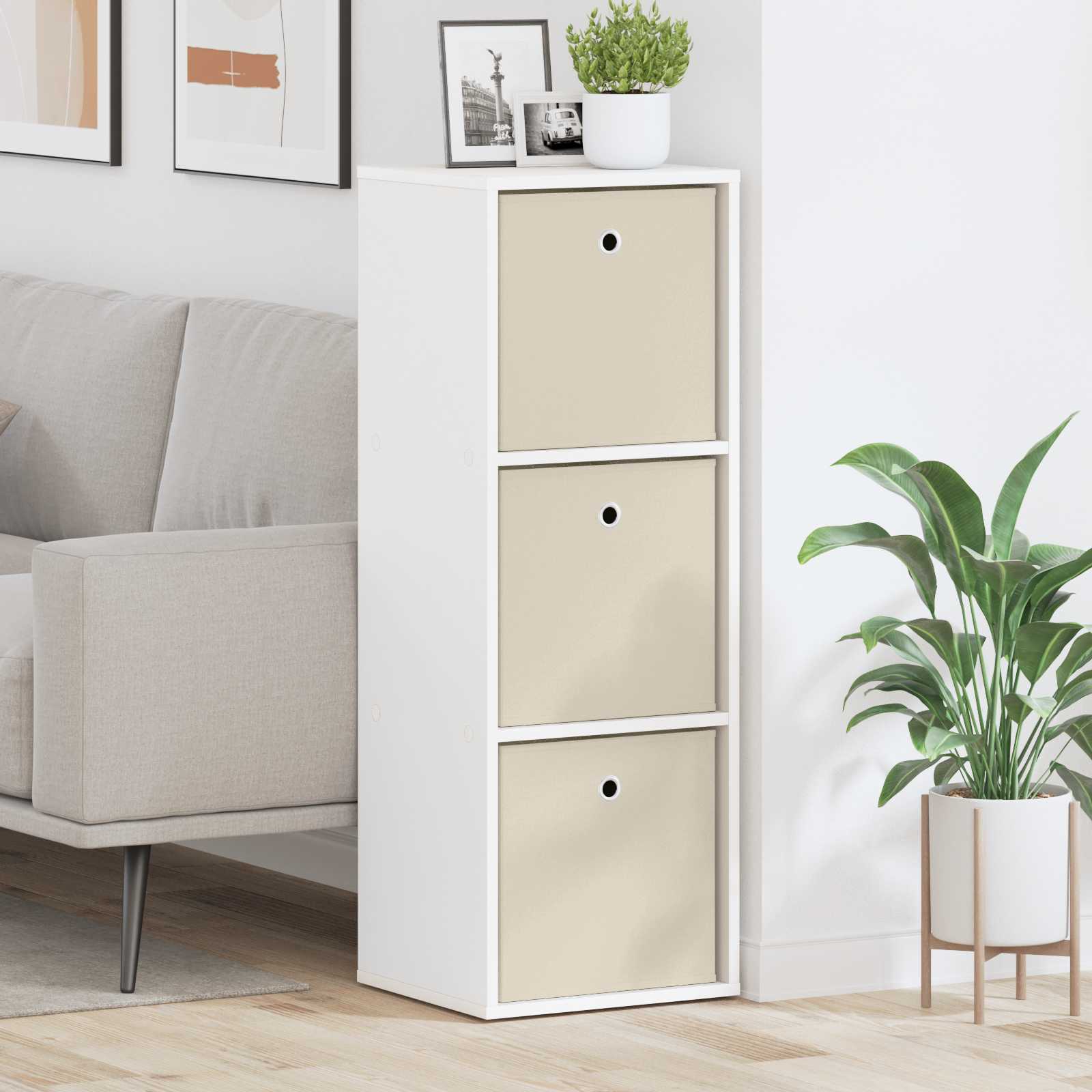 Sideboard with Drawer White 35 x 32 x 99.5 cm