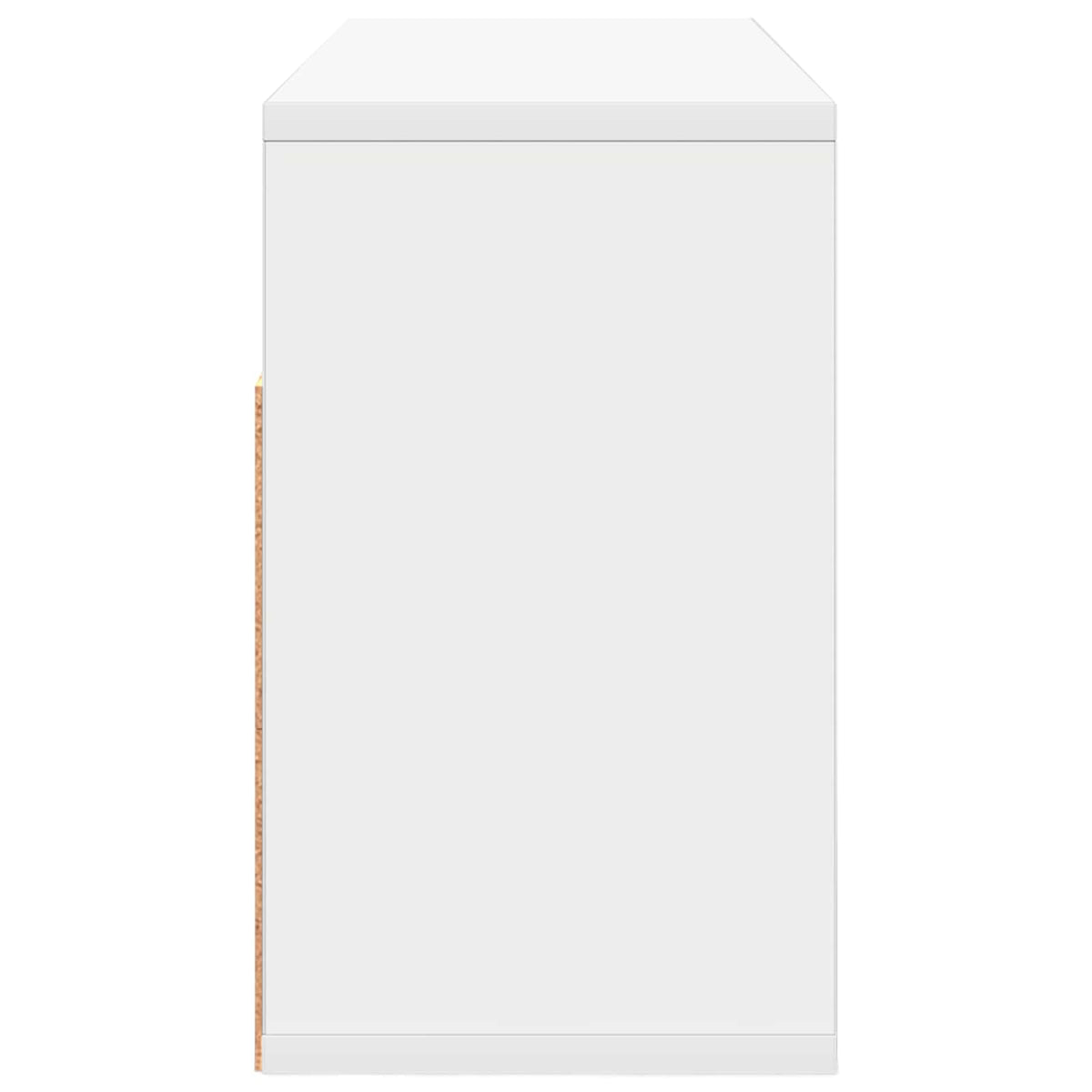 Lowboard with Drawer White 72 x 22.5 x 38 cm