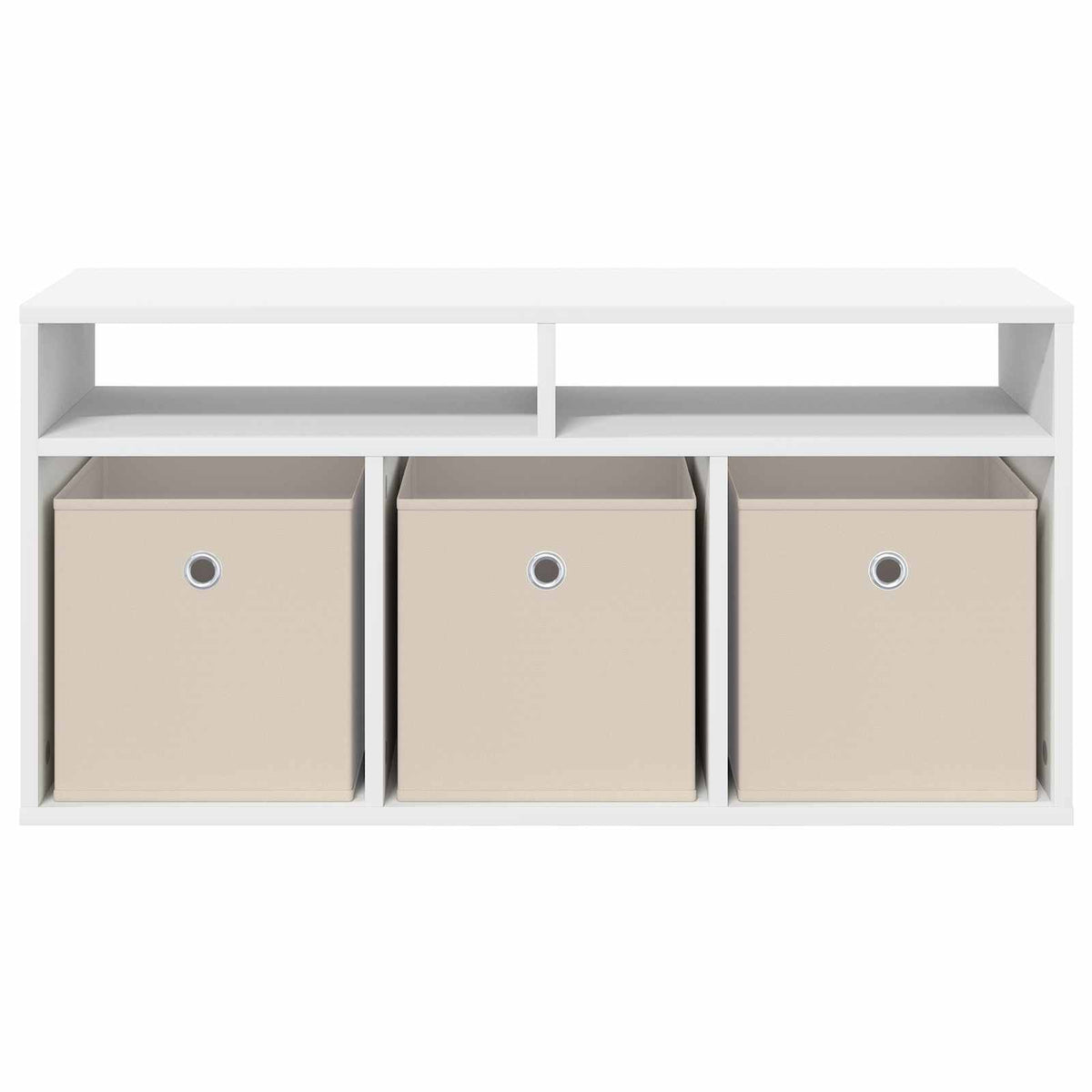 Lowboard with Drawer White 87 x 27.5 x 43 cm