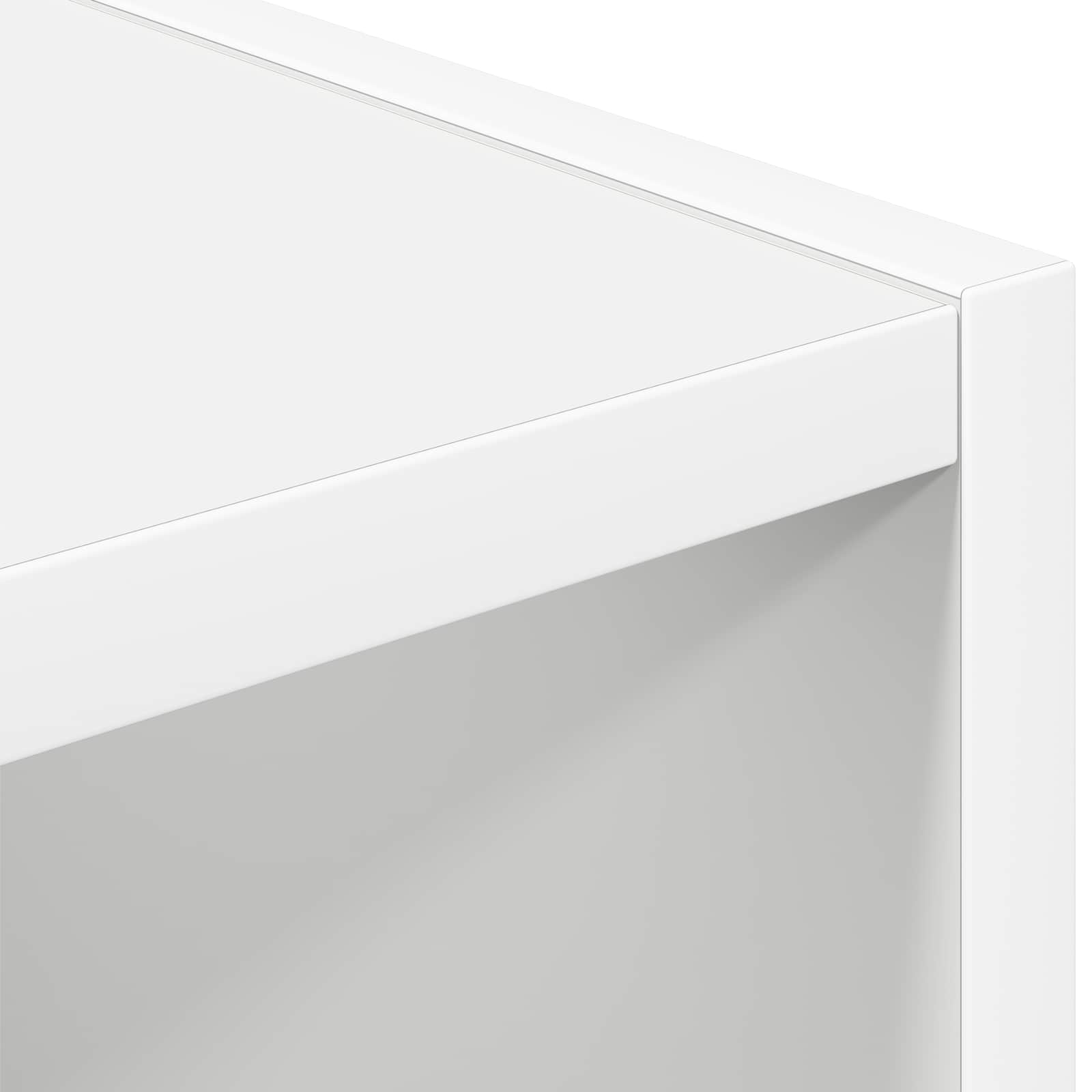 Bedside Table 2 pcs White 25.5 x 22 x 49.5 cm Engineered Wood
