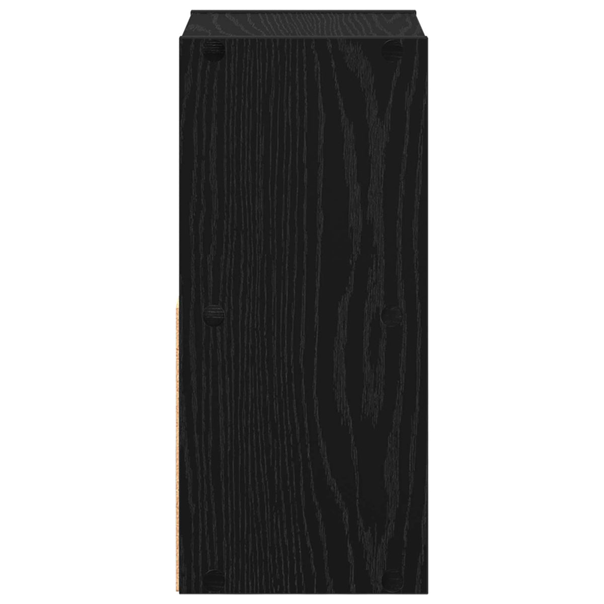Bedside Table with Drawer 2 pcs Black Oak 25.5 x 22 x 49.5 cm