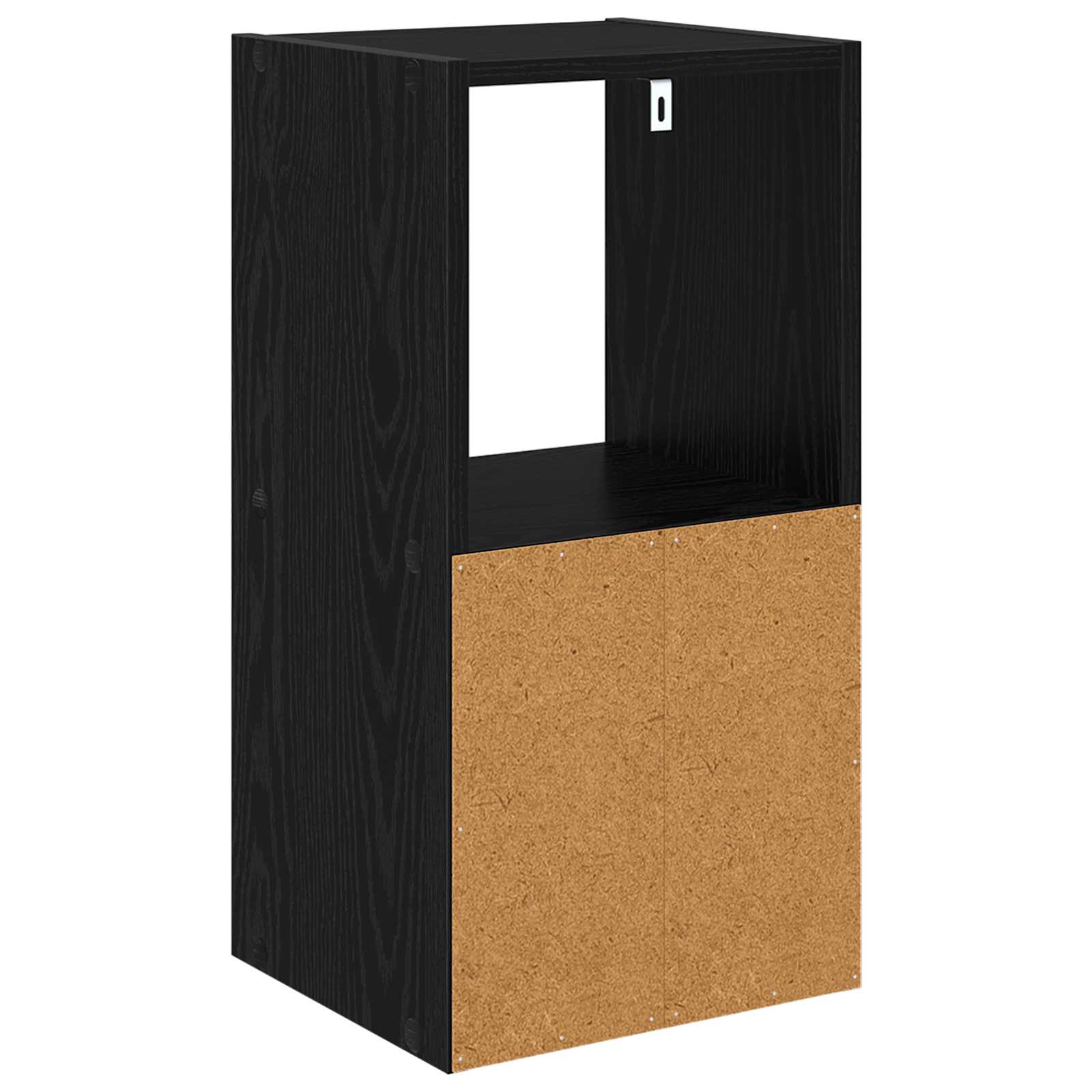 Bedside Table with Drawer 2 pcs Black Oak 30.5 x 27 x 59.5 cm