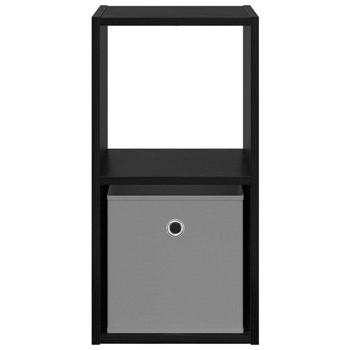 Bedside Table with Drawer 2 pcs Black Oak 30.5 x 27 x 59.5 cm