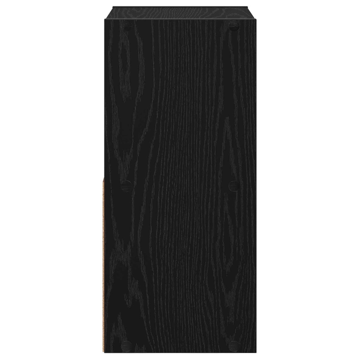 Bedside Table with Drawer 2 pcs Black Oak 30.5 x 27 x 59.5 cm