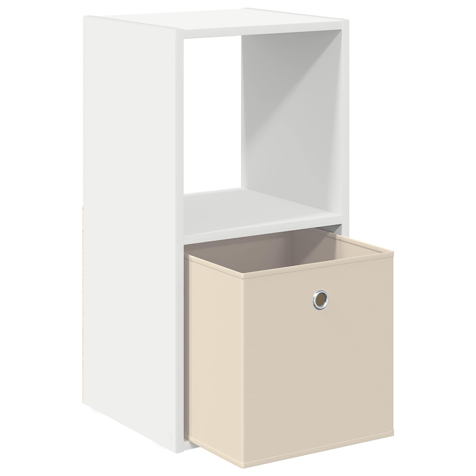 Bedside Table 2 pcs White 35 x 32 x 68.5 cm Engineered Wood