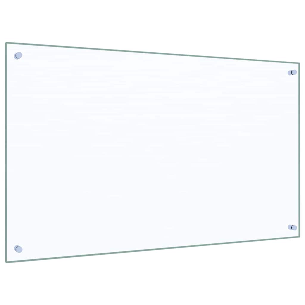 Kitchen Backsplash 2 pcs Transparent 100 x 60 cm Tempered Glass
