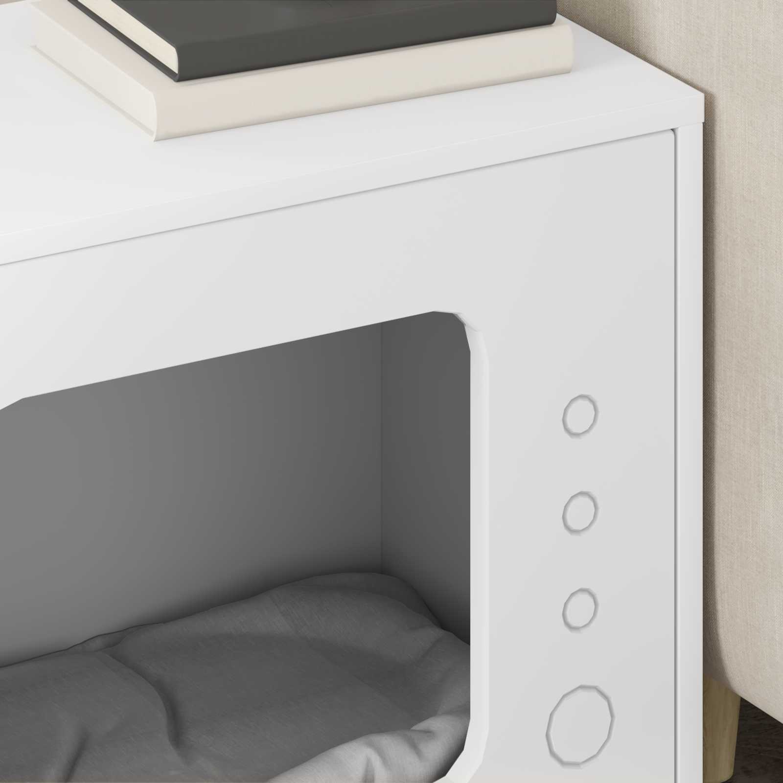 Cat House White 51 x 30 x 42 cm Engineered Wood