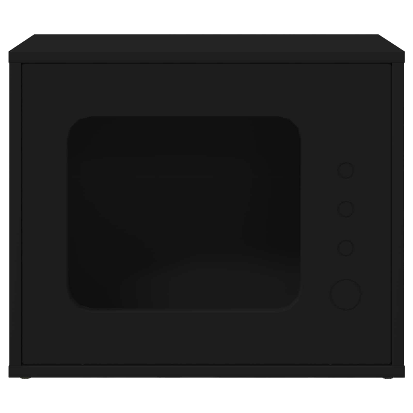 Cat House Black 51 x 30 x 42 cm Engineered Wood