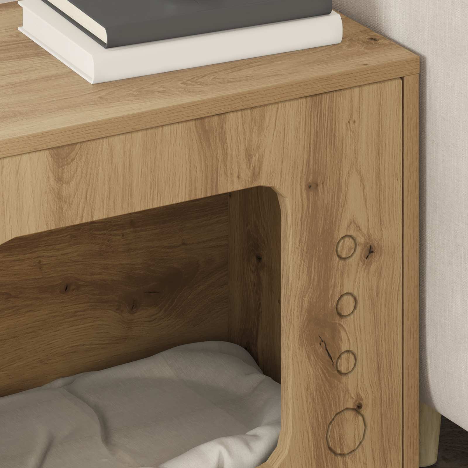 Cat House Artisian Oak 51 x 30 x 42 cm Engineered Wood