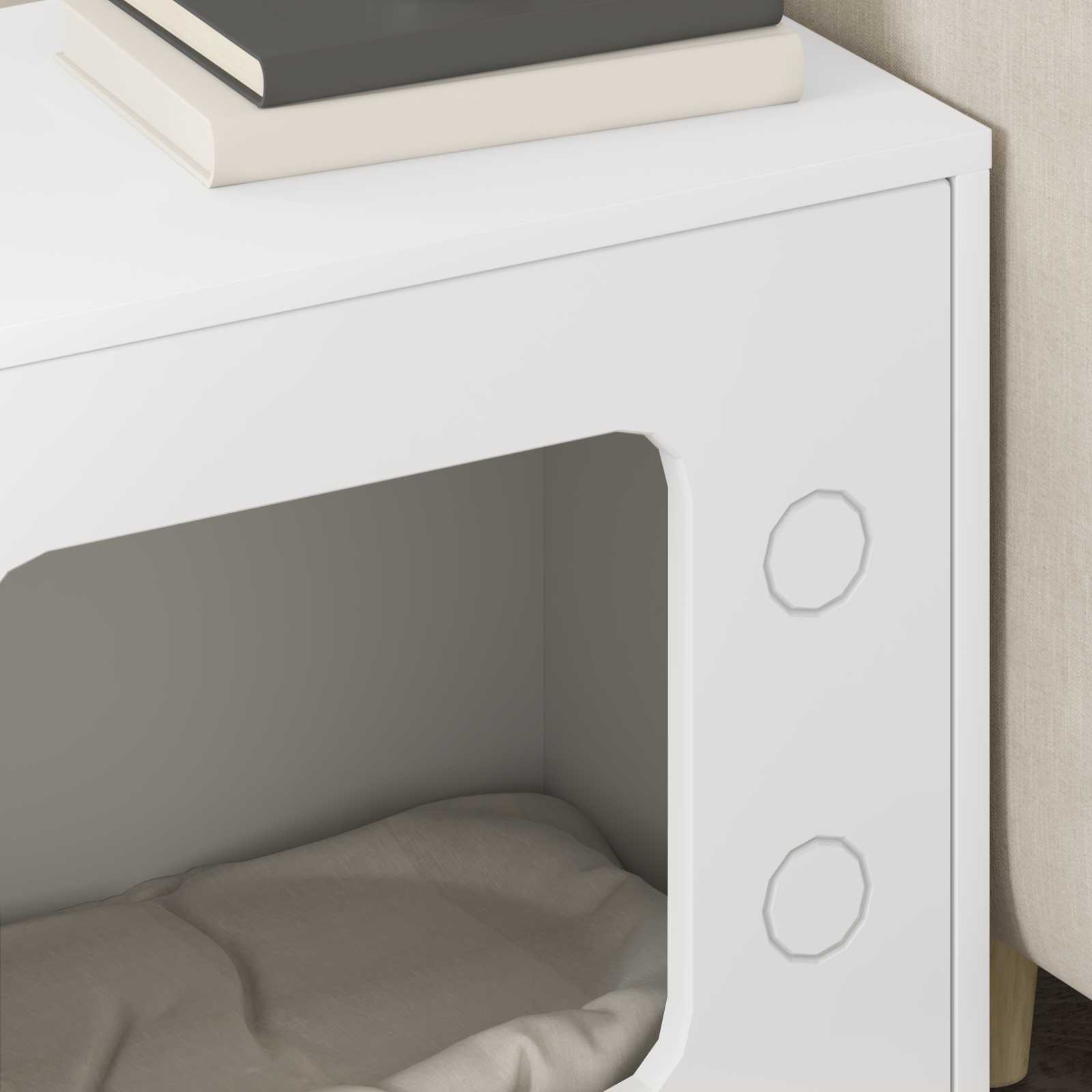 Cat House White 51 x 30 x 52 cm Engineered Wood