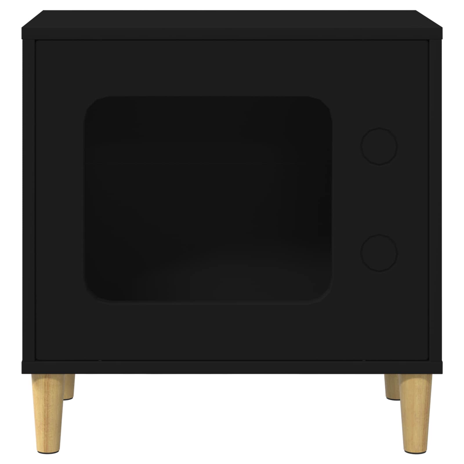 Cat House Black 51 x 30 x 52 cm Engineered Wood