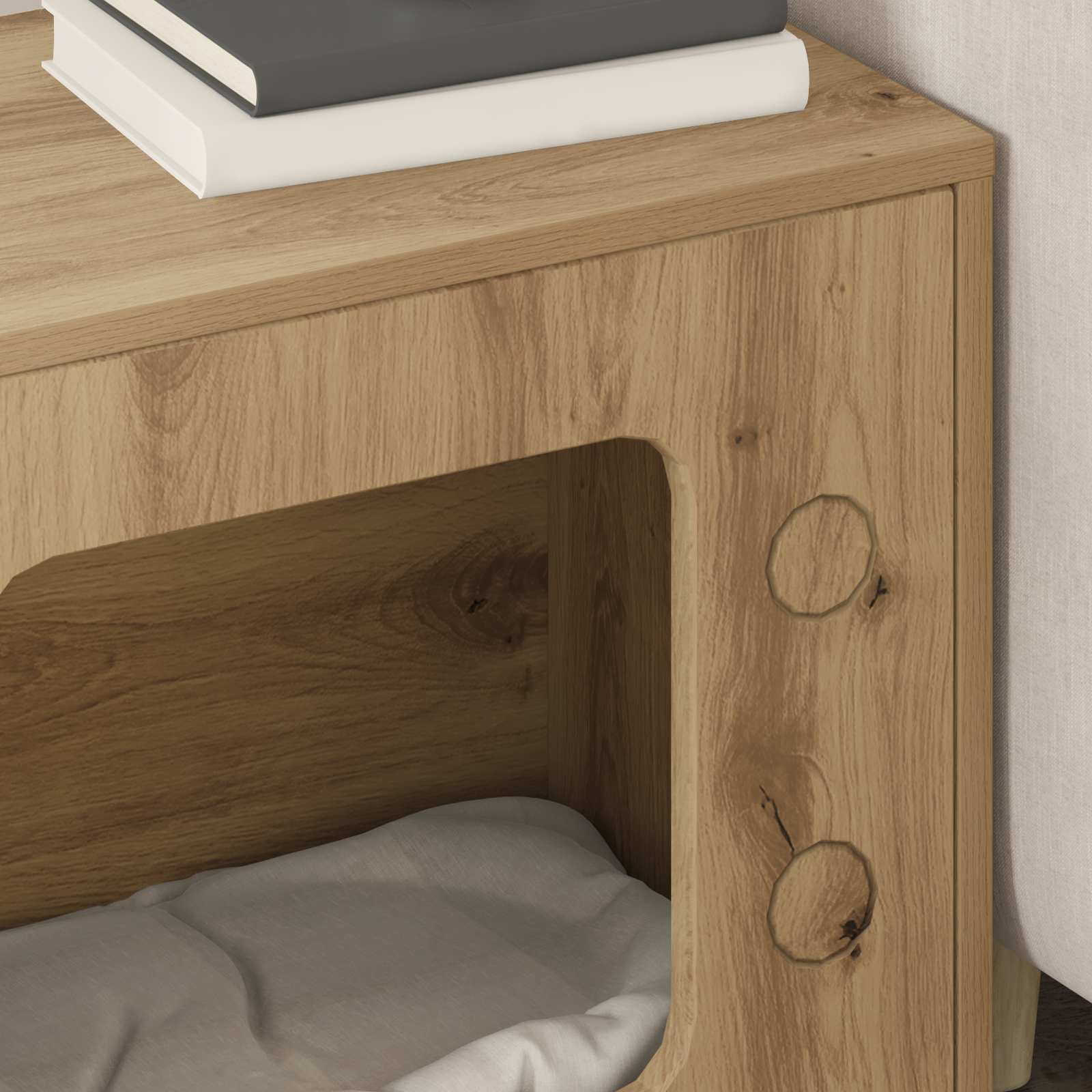 Cat House Artisian Oak 51 x 30 x 52 cm Engineered Wood