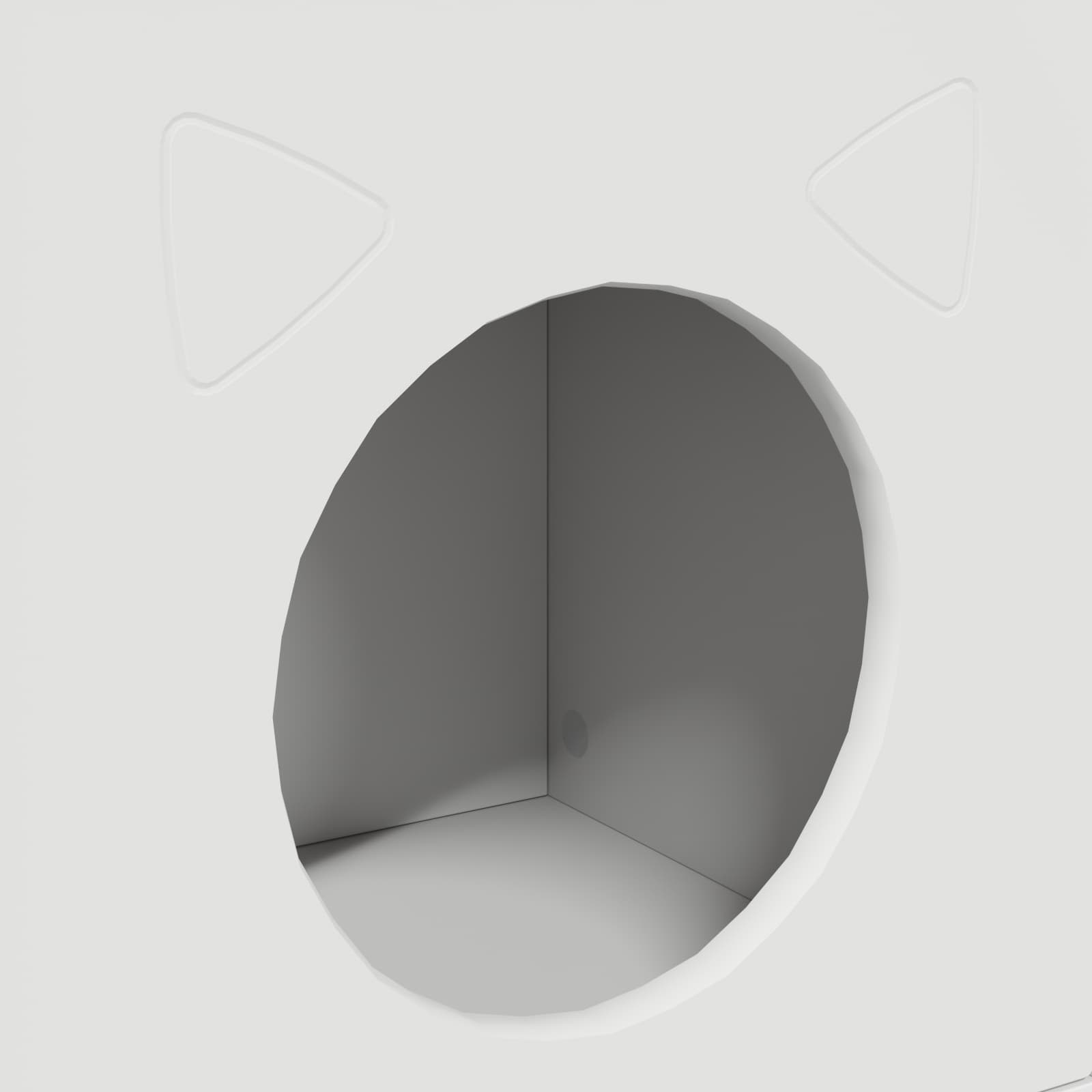 Cat House White 72 x 42.5 x 70 cm Engineered Wood