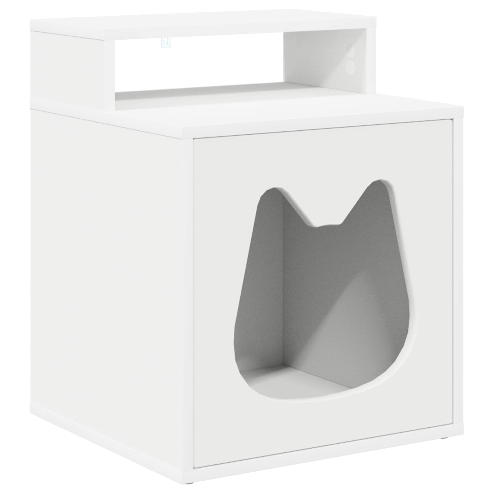 Cat House White 42.5 x 40 x 53.5 cm Engineered Wood