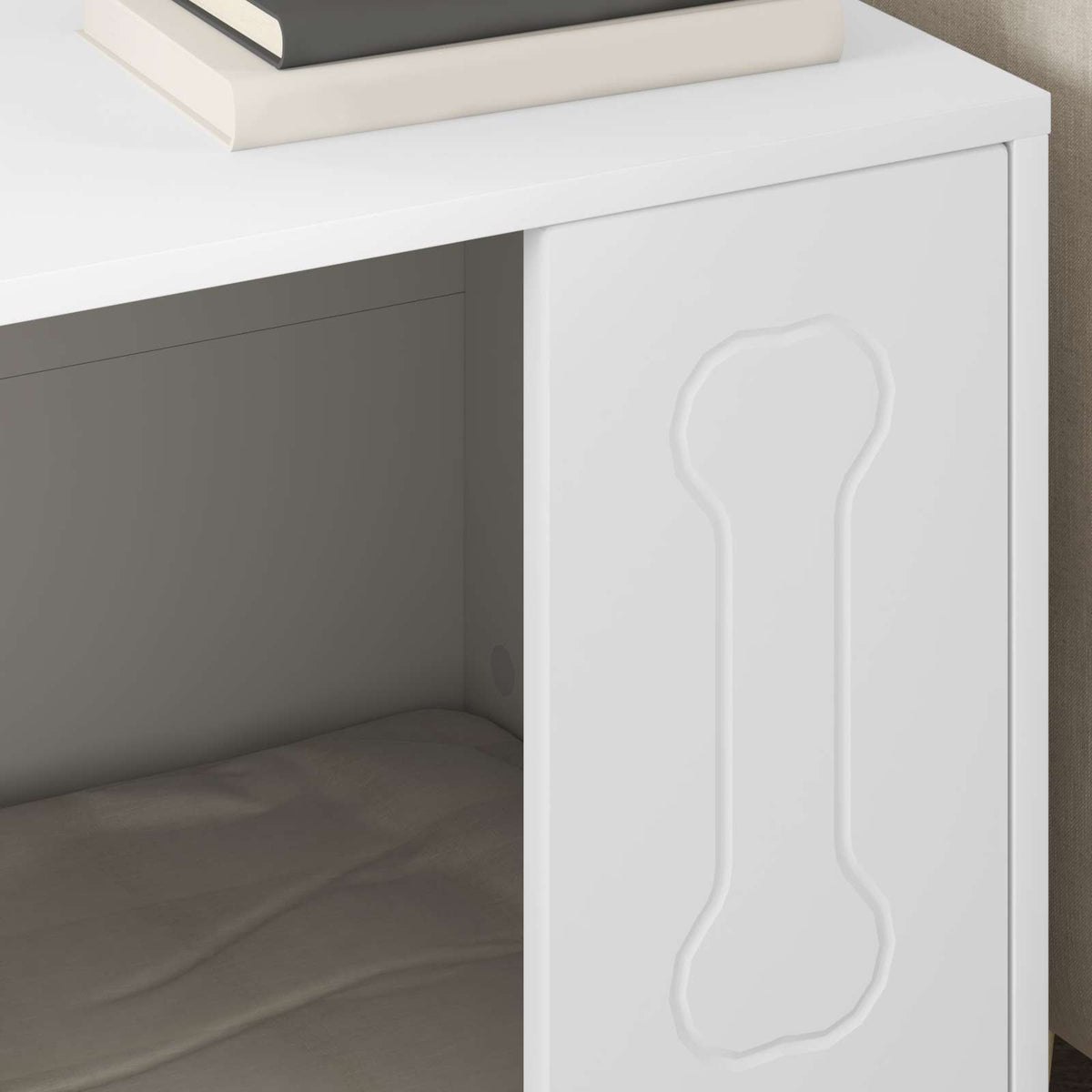 Dog House White 44 x 42 x 49 cm Engineered Wood