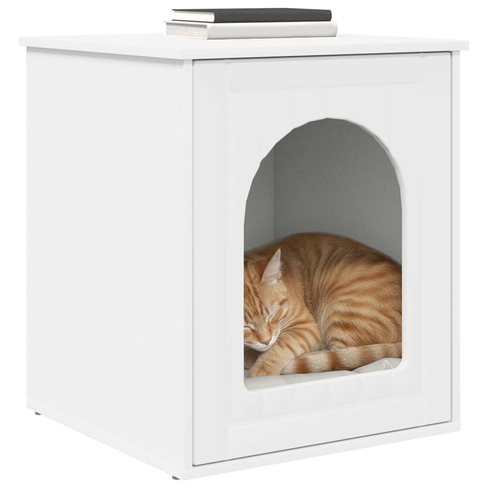 Cat House White 53 x 52 x 62 cm Engineered Wood
