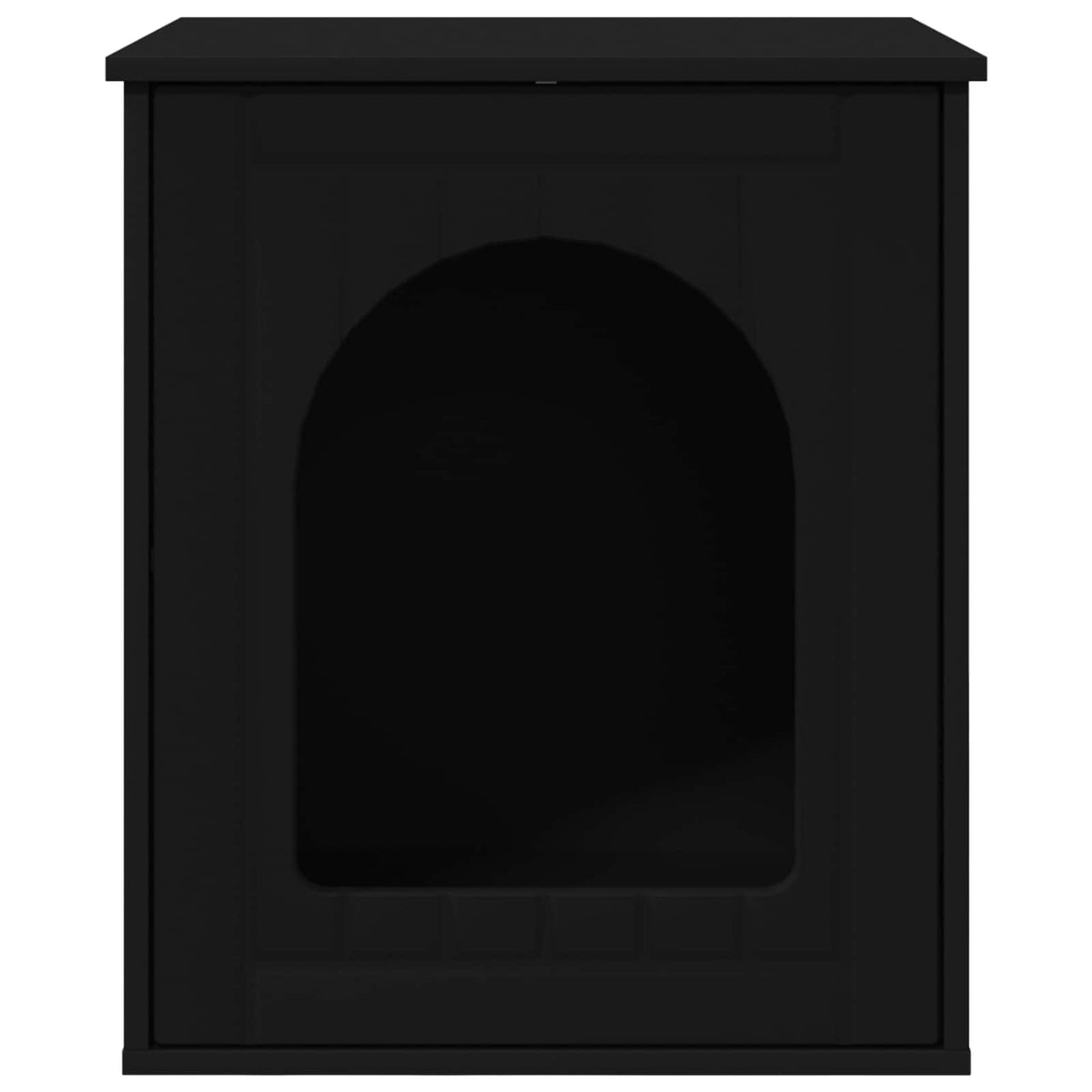 Cat House Black 53 x 52 x 62 cm Engineered Wood