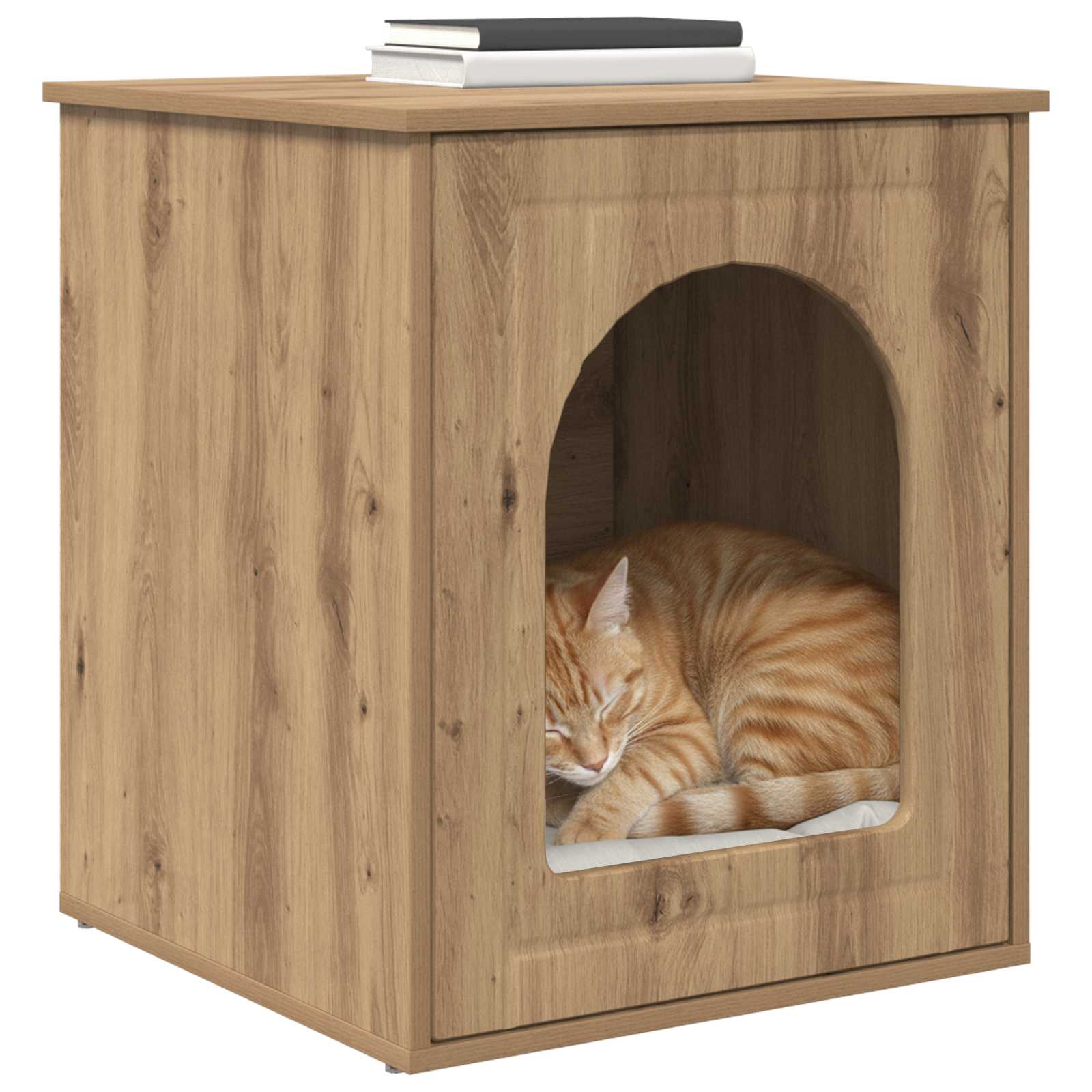 Cat House Artisian Oak 53 x 52 x 62 cm Engineered Wood