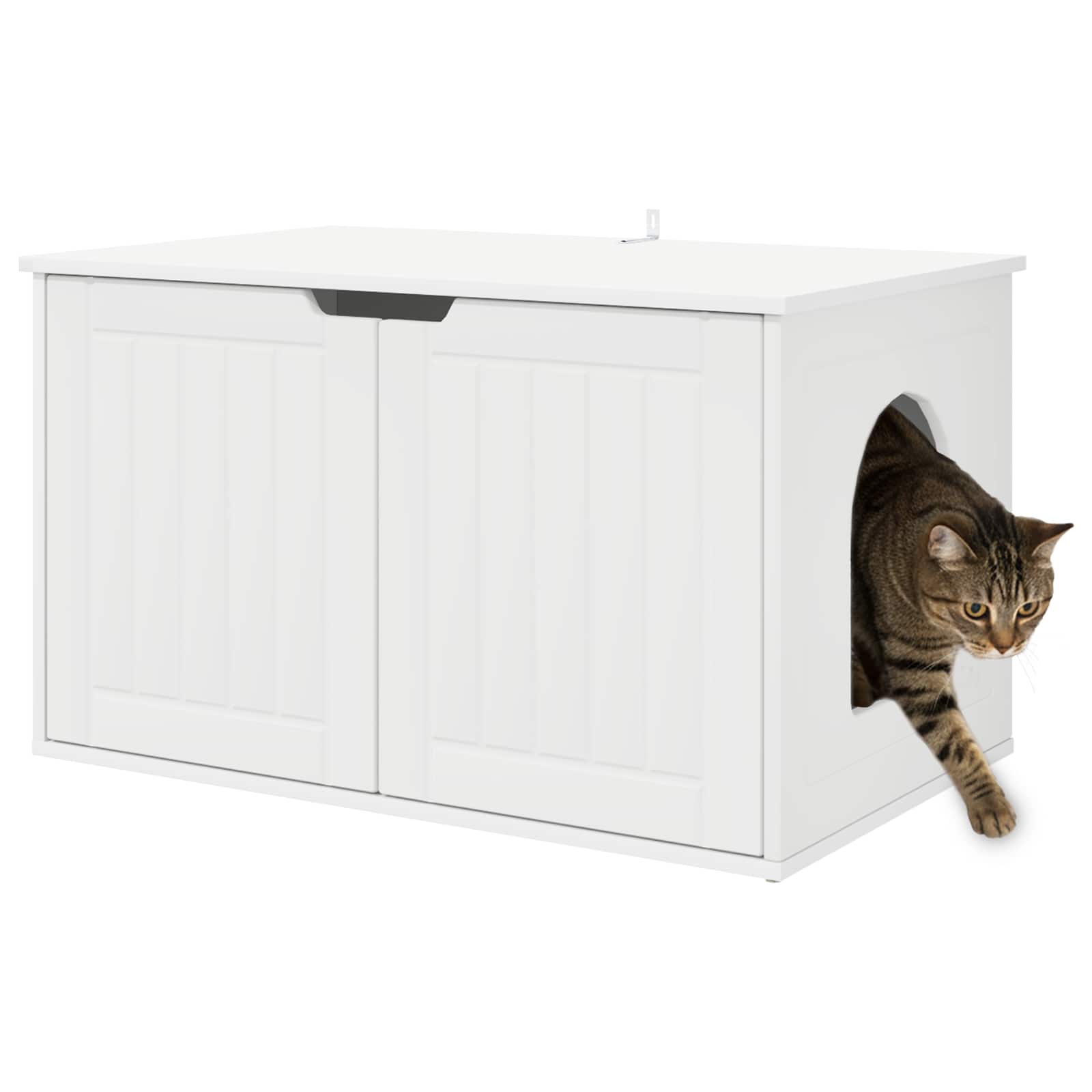 Cat House White 85 x 55 x 50.5 cm Engineered Wood