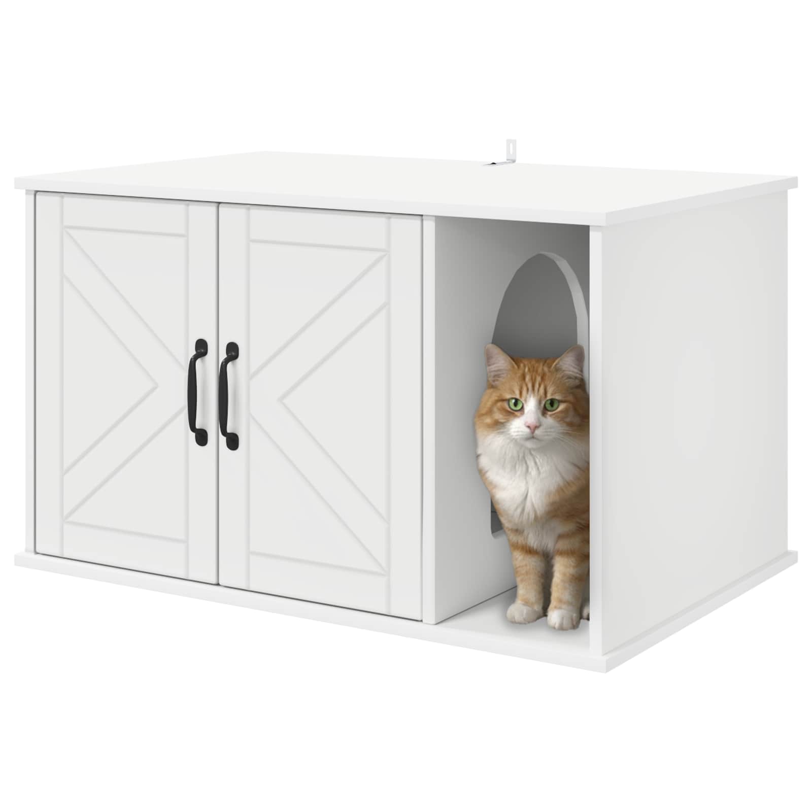 Cat House White 85 x 55 x 50 cm Engineered Wood