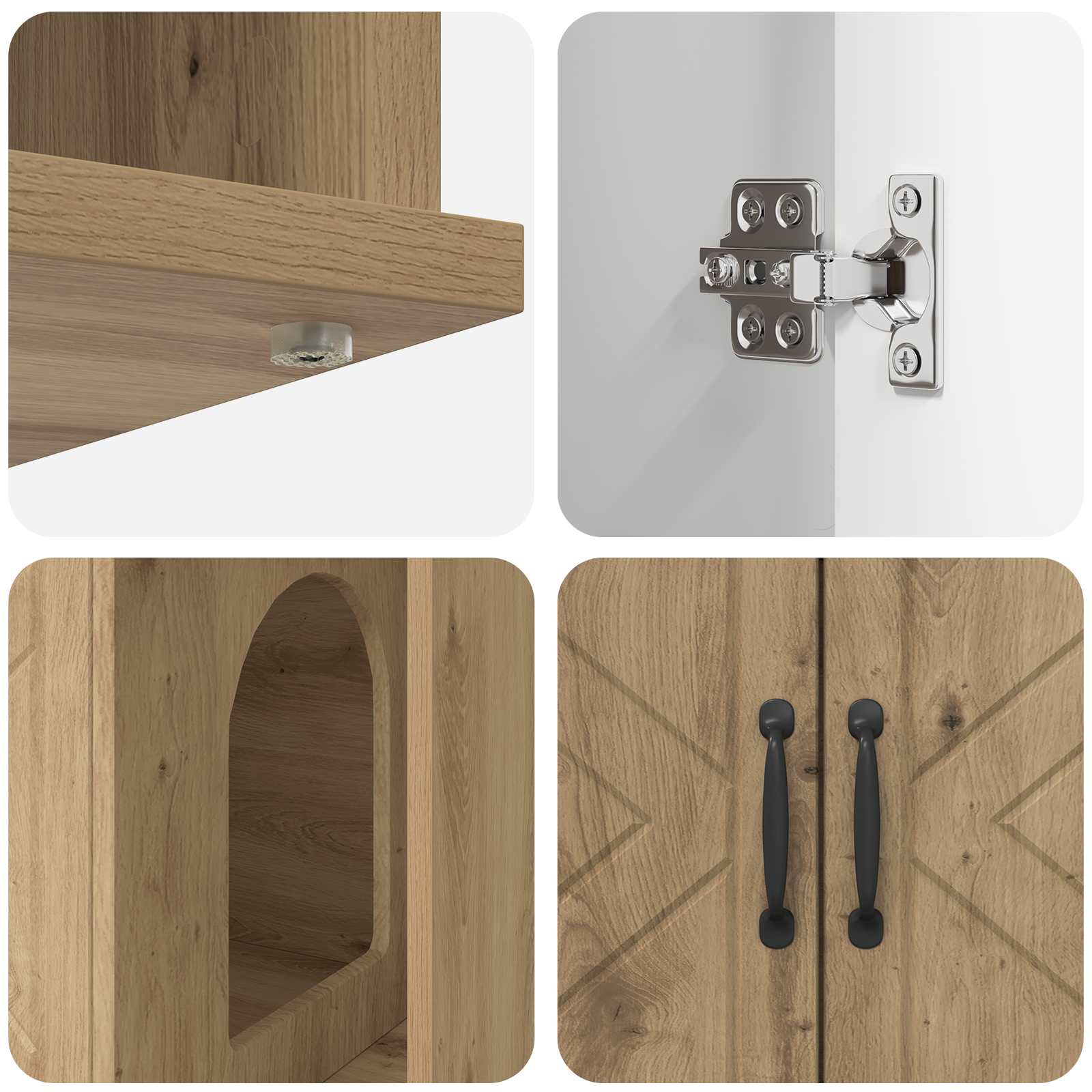 Cat House Artisian Oak 85 x 55 x 50 cm Engineered Wood