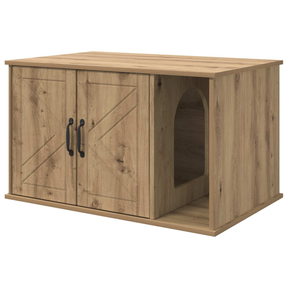 Cat House Artisian Oak 85 x 55 x 50 cm Engineered Wood