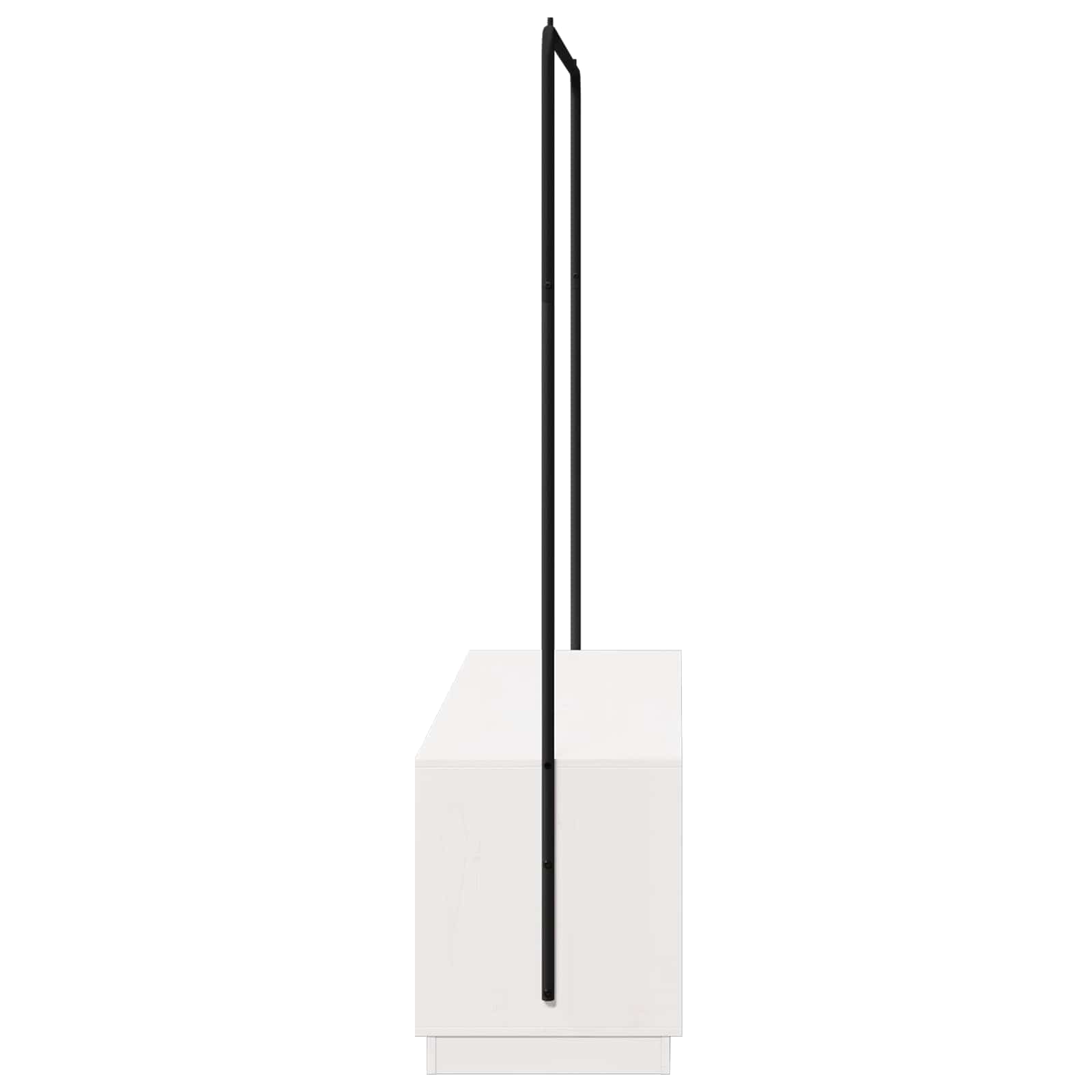 Clothes Rack with Storage White and Black 113 x 40 x 157.5 cm
