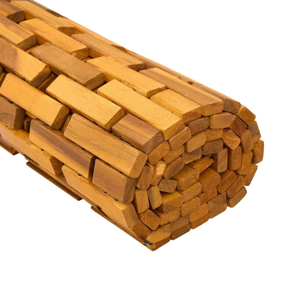Bath Mats 2 pcs Natural 44 x 60 cm Solid Acacia Wood