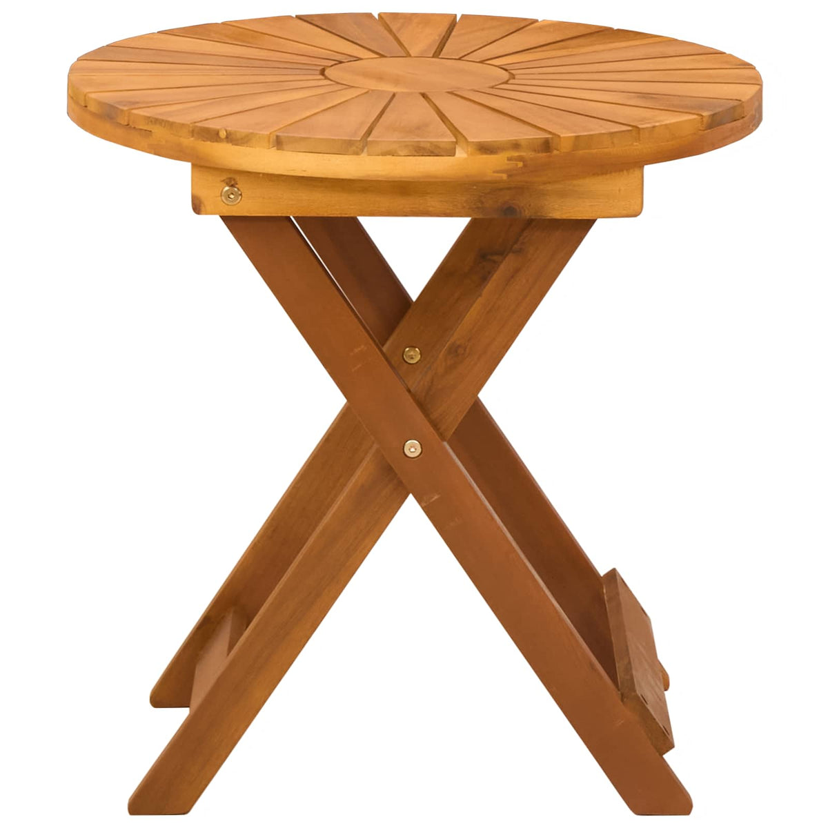 Bistro Table Natural Ø45 x 45 cm Solid Acacia Wood