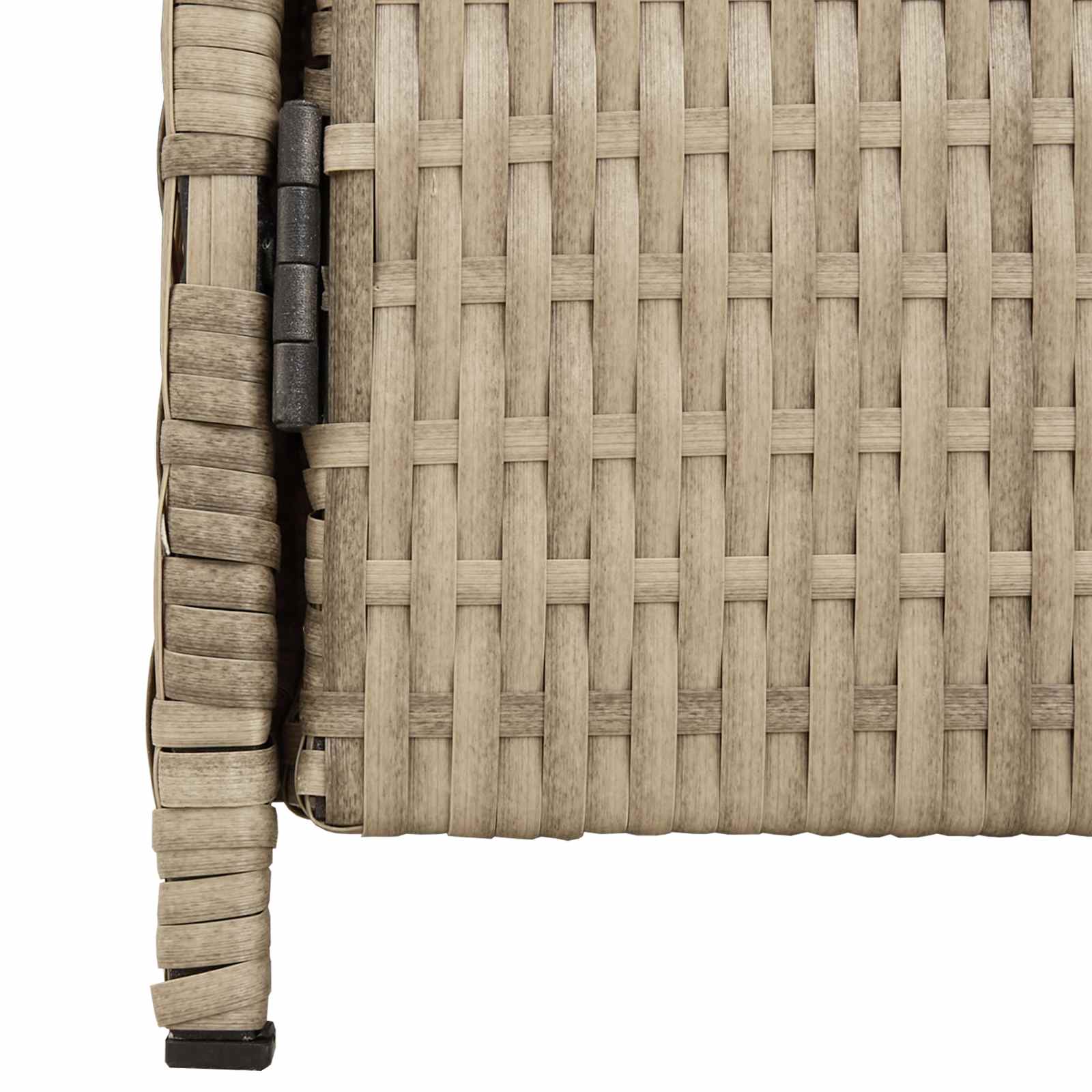 Cabinet Beige 70 x 50 x 87 cm Polyester and Roly Rattan