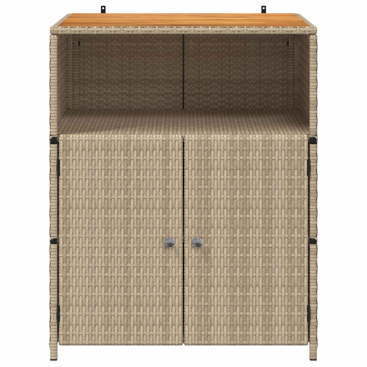 Cabinet Beige 70 x 50 x 87 cm Polyester and Roly Rattan