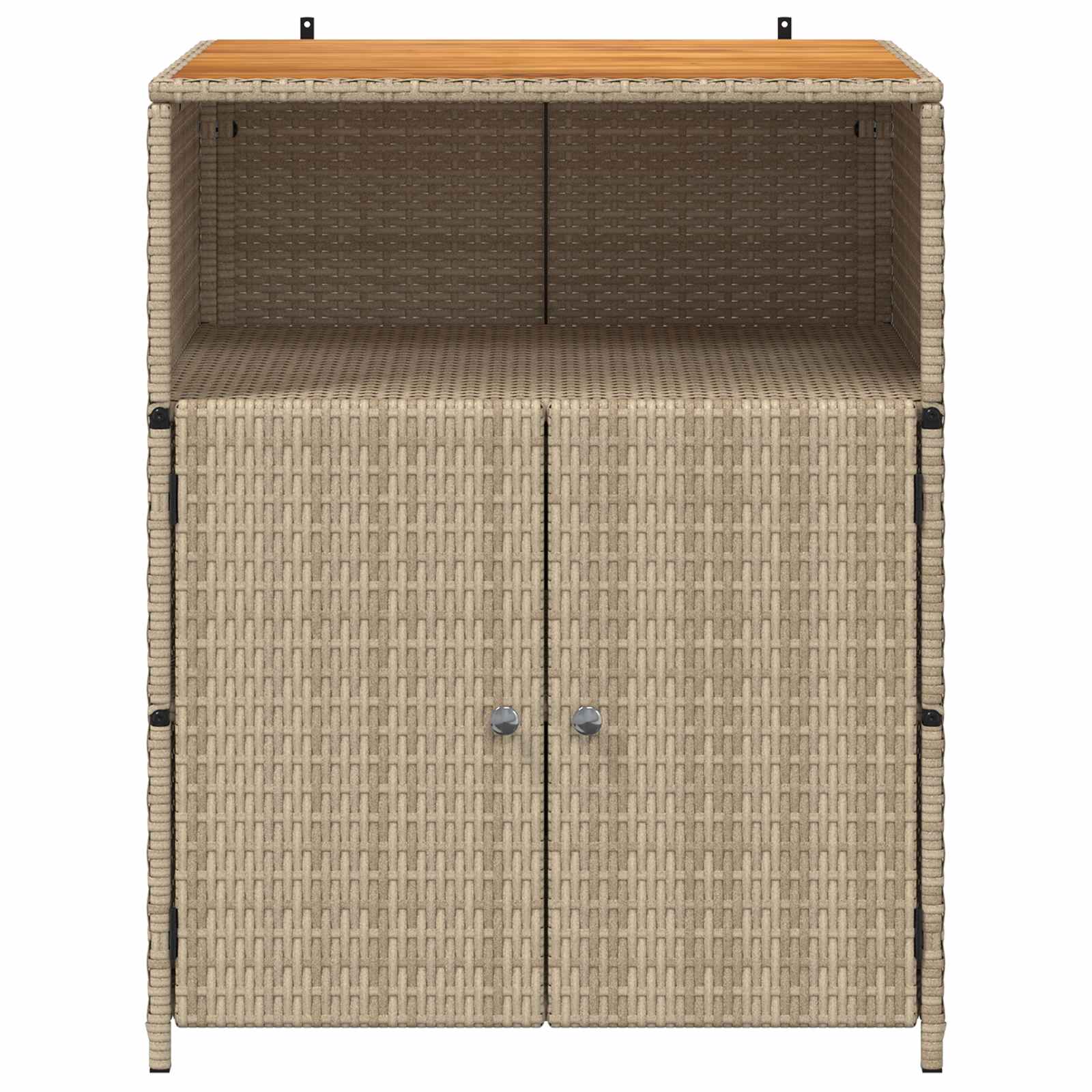 Cabinet Beige 70 x 50 x 87 cm Polyester and Roly Rattan