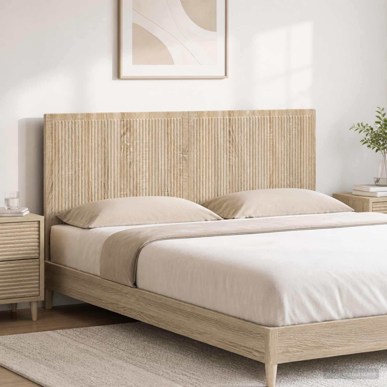 Wall-Mounted Headboard EDE Sonoma Oak Engineered Wood