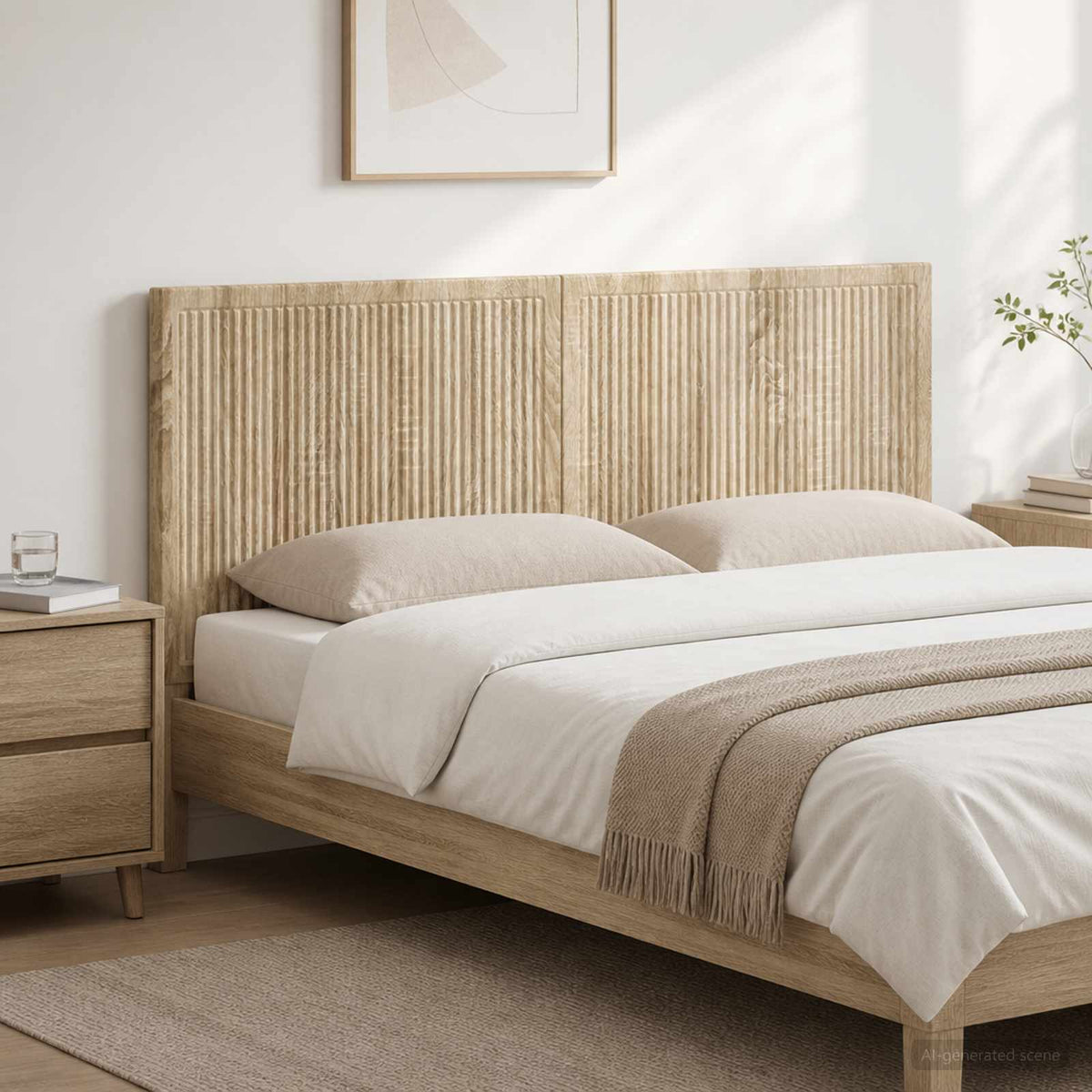 Wall-Mounted Headboard EDE Sonoma Oak Engineered Wood
