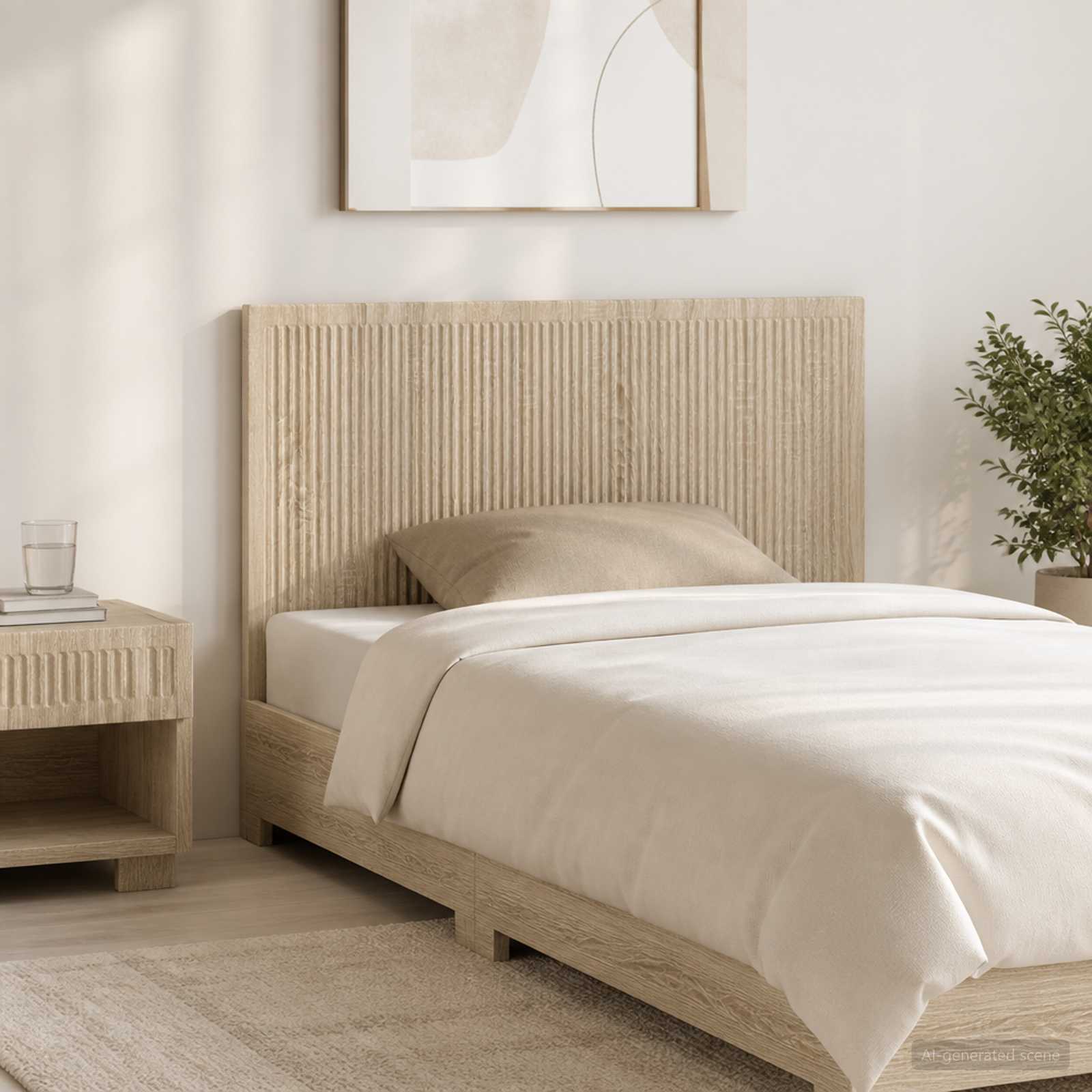 Wall-Mounted Headboard EDE Sonoma Oak Engineered Wood