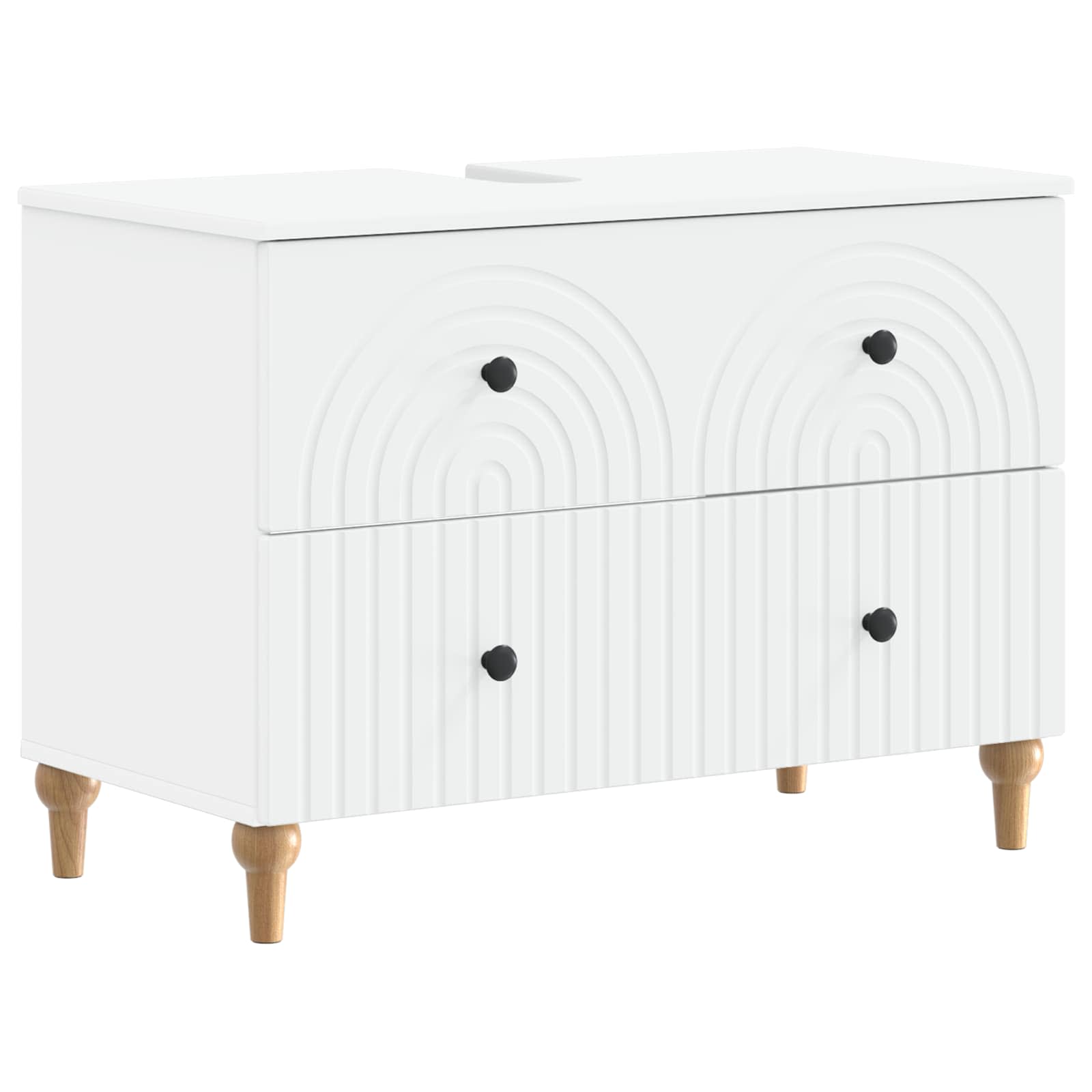 Bathroom Sink Cabinet ALKMAAR White 82 x 41 x 59 cm