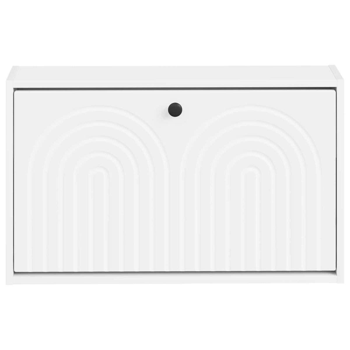 Wall-Mounted Shoe Cabinet ALKMAAR 71 x 17 x 43 cm White