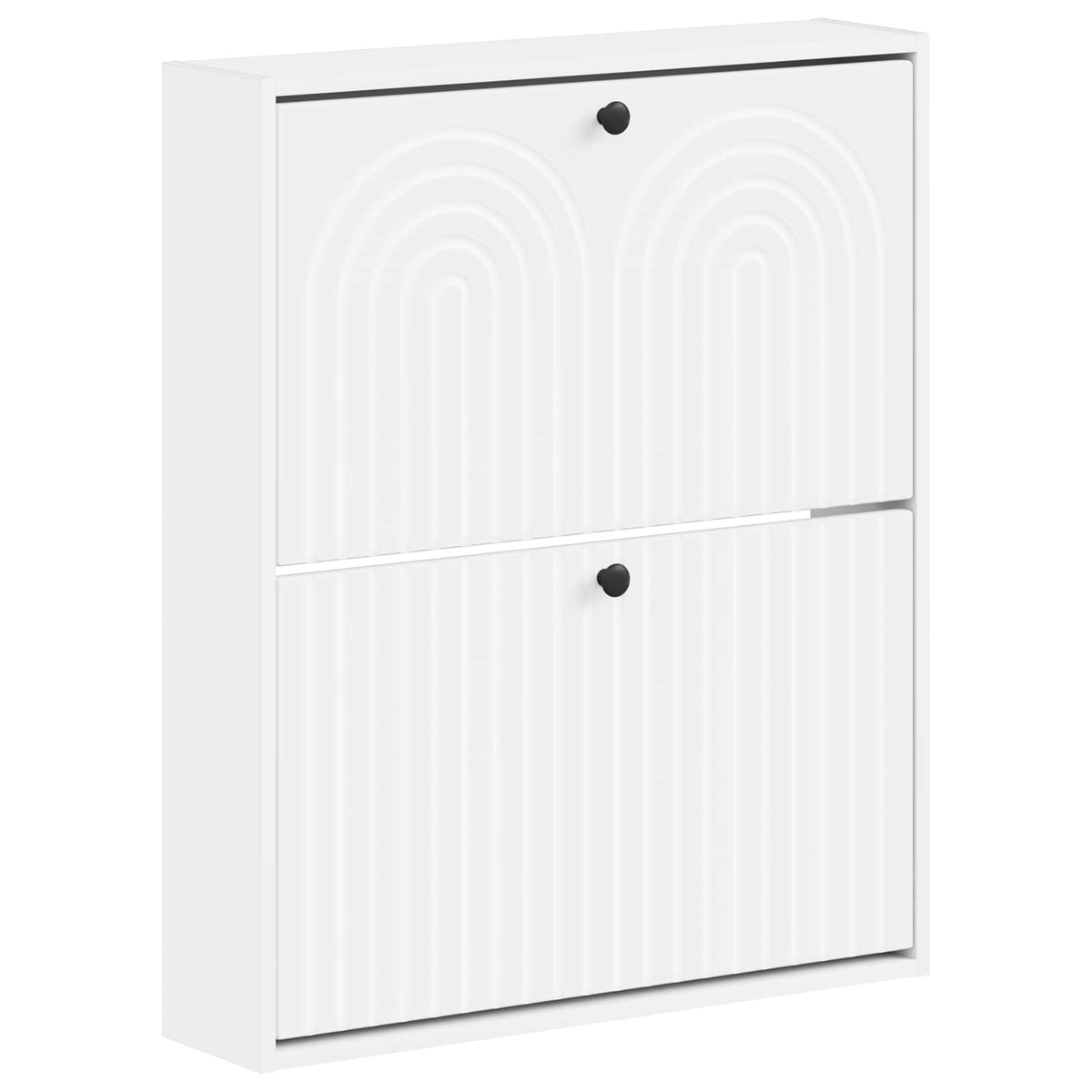 Wall-Mounted Shoe Cabinet ALKMAAR 71 x 17 x 86 cm White