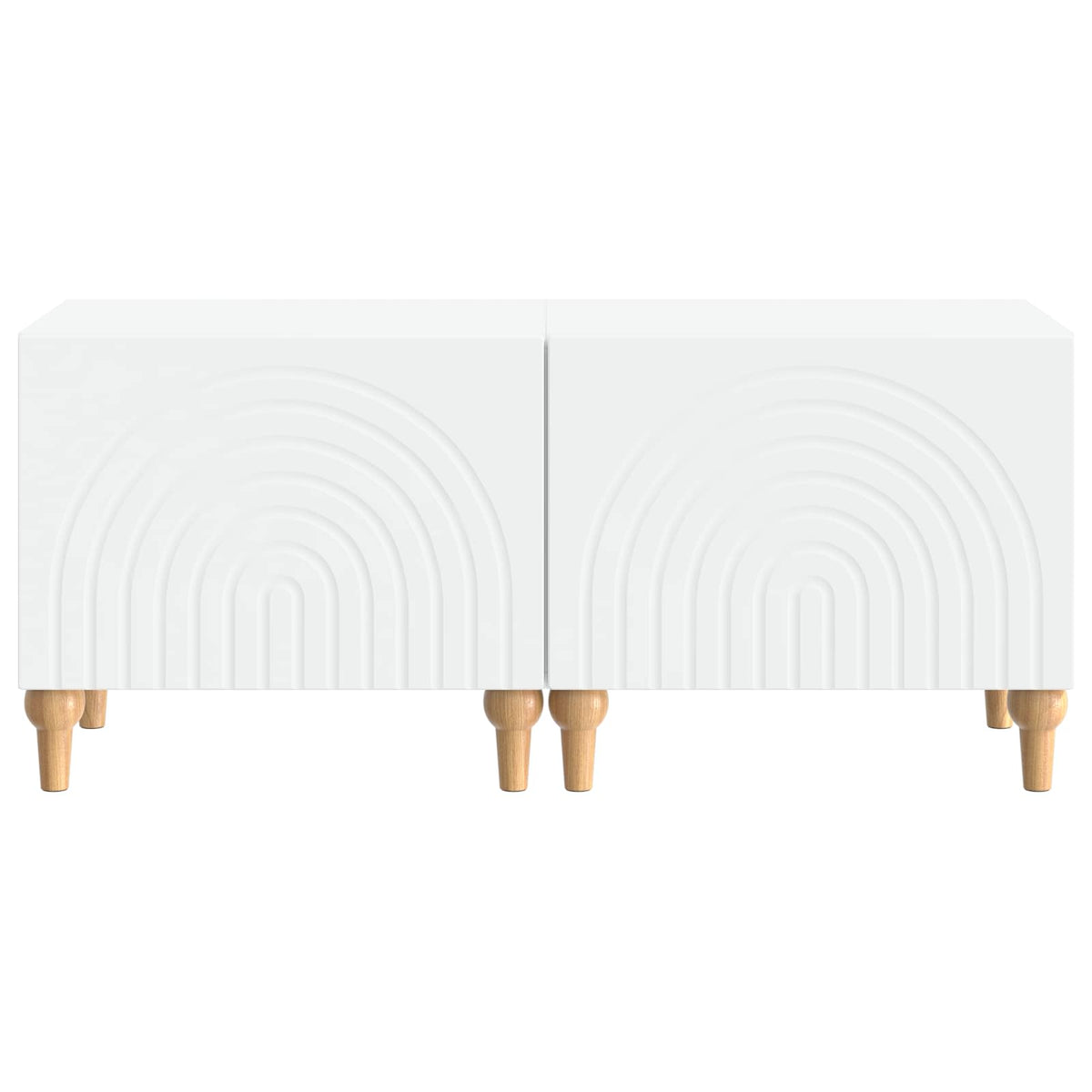 TV Cabinet White Engineered Wood