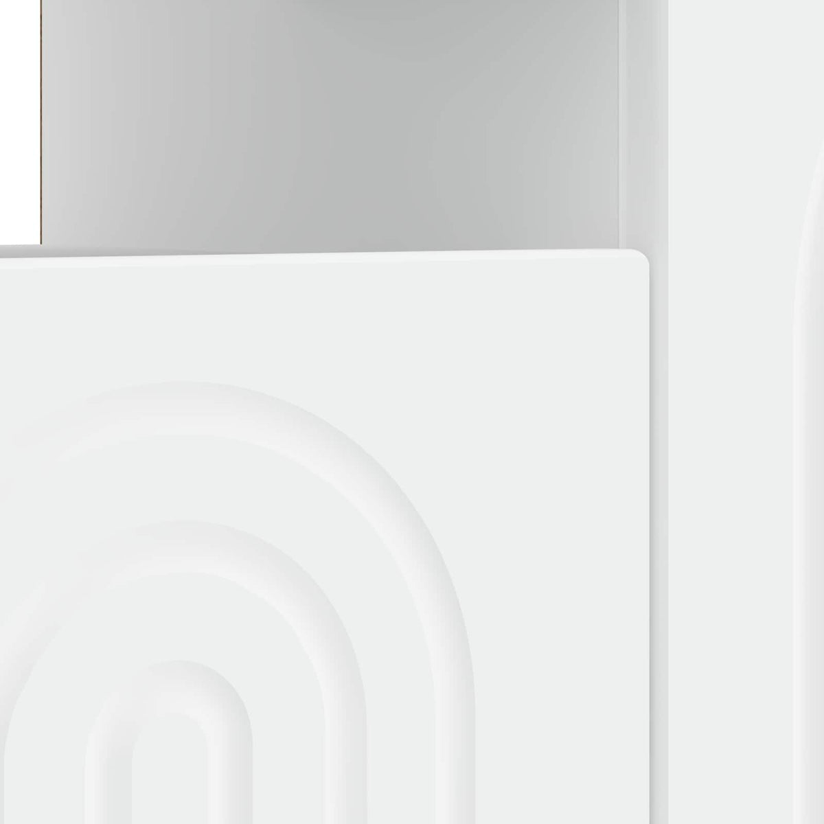 LED TV Cabinet White Engineered Wood