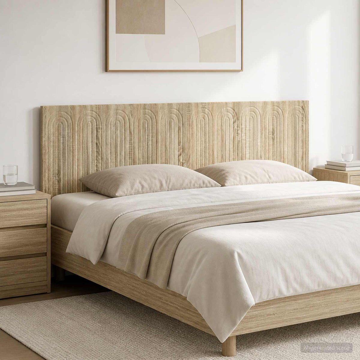 Wall-Mounted Headboard ALKMAAR Sonoma Oak Engineered Wood