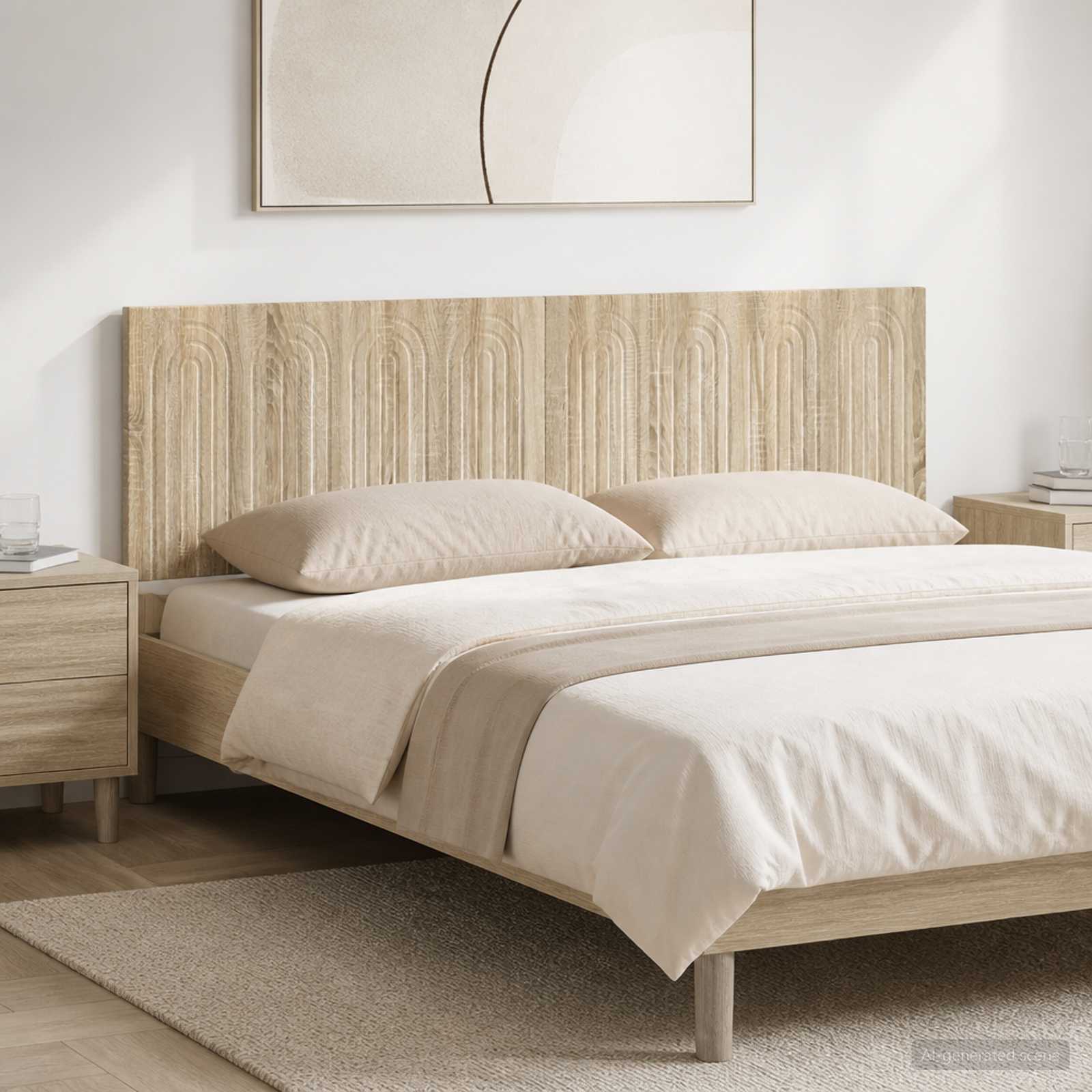 Wall-Mounted Headboard ALKMAAR Sonoma Oak Engineered Wood