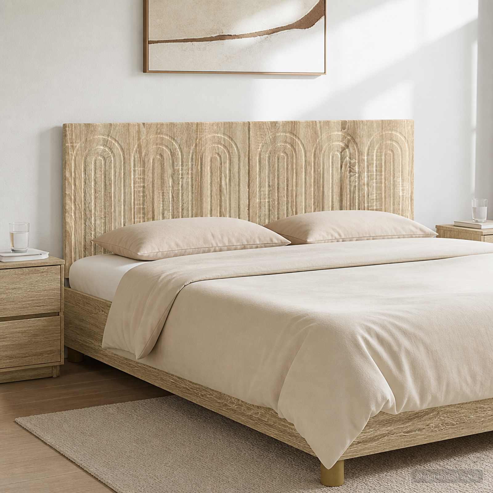 Wall-Mounted Headboard ALKMAAR Sonoma Oak Engineered Wood