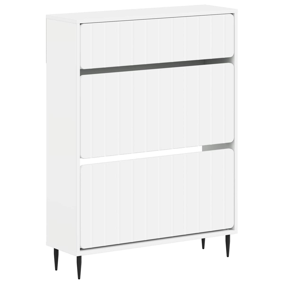 Shoe Cabinet ZWOLLE 78 x 24 x 103 cm Engineered Wood White