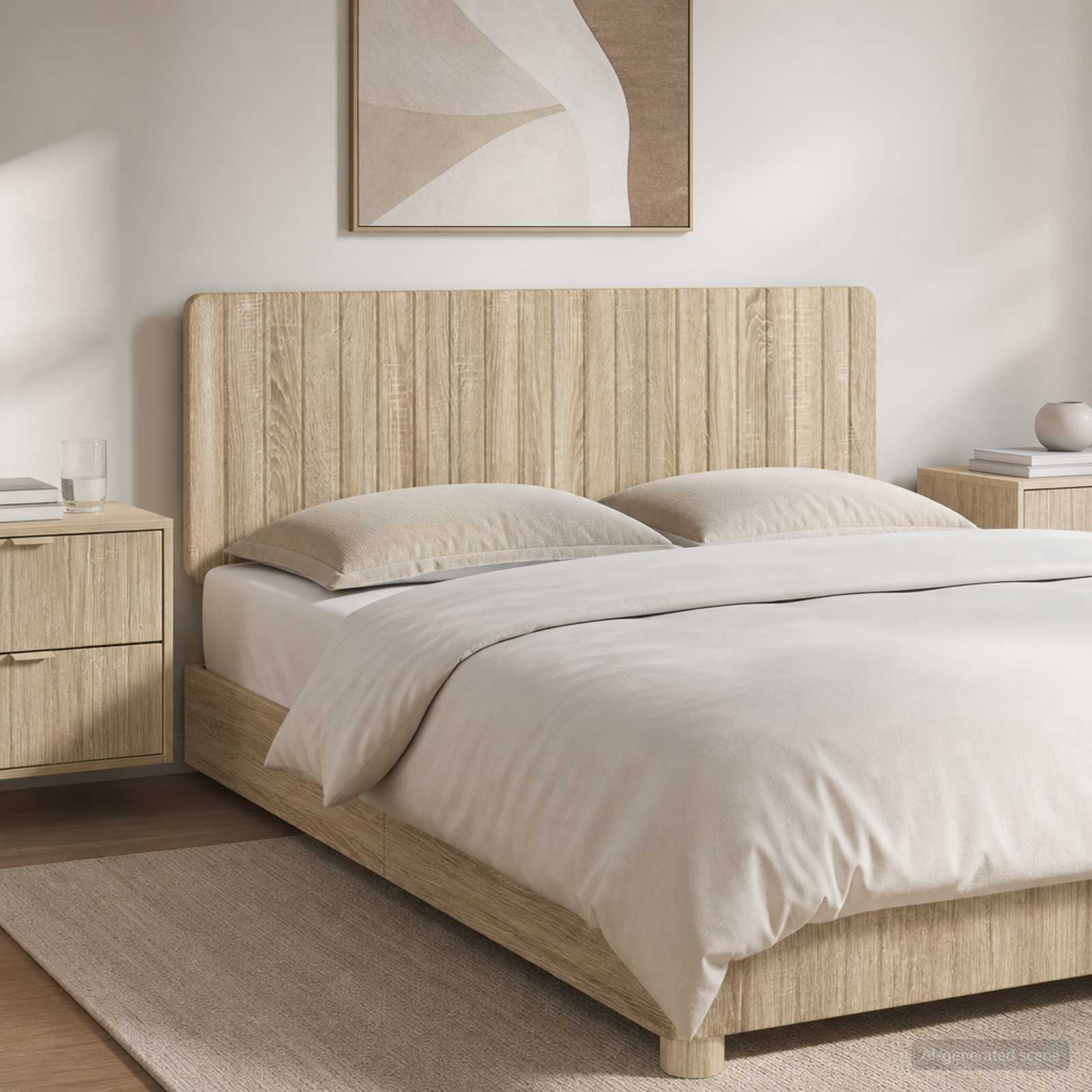 Wall-Mounted Headboard ZWOLLE Sonoma Oak Engineered Wood