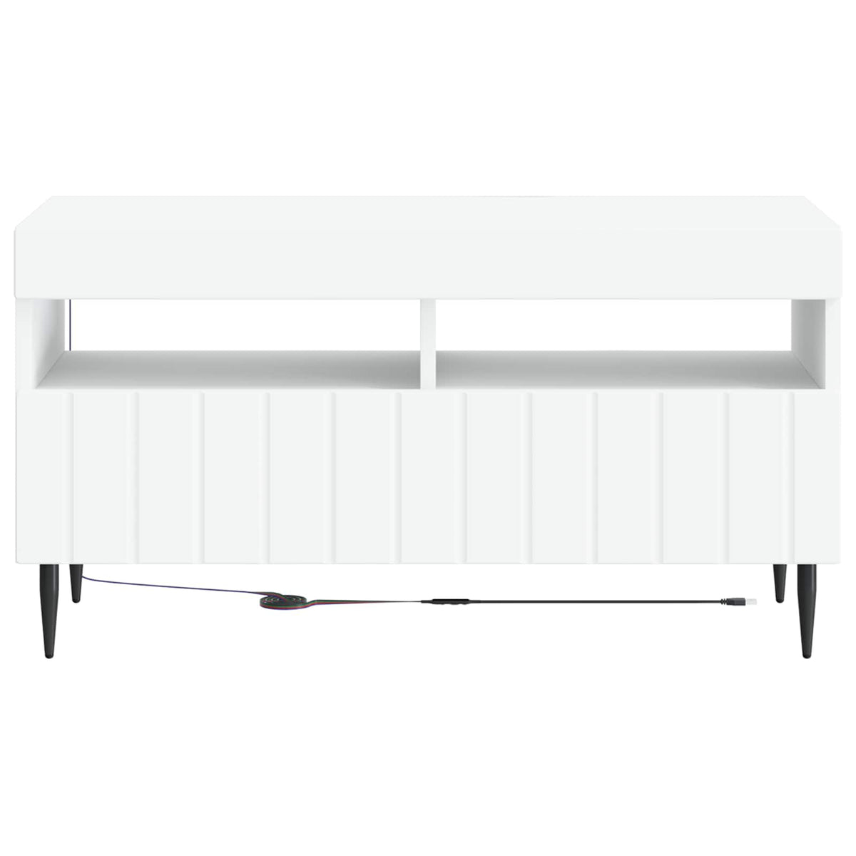 LED TV Cabinet White Engineered Wood