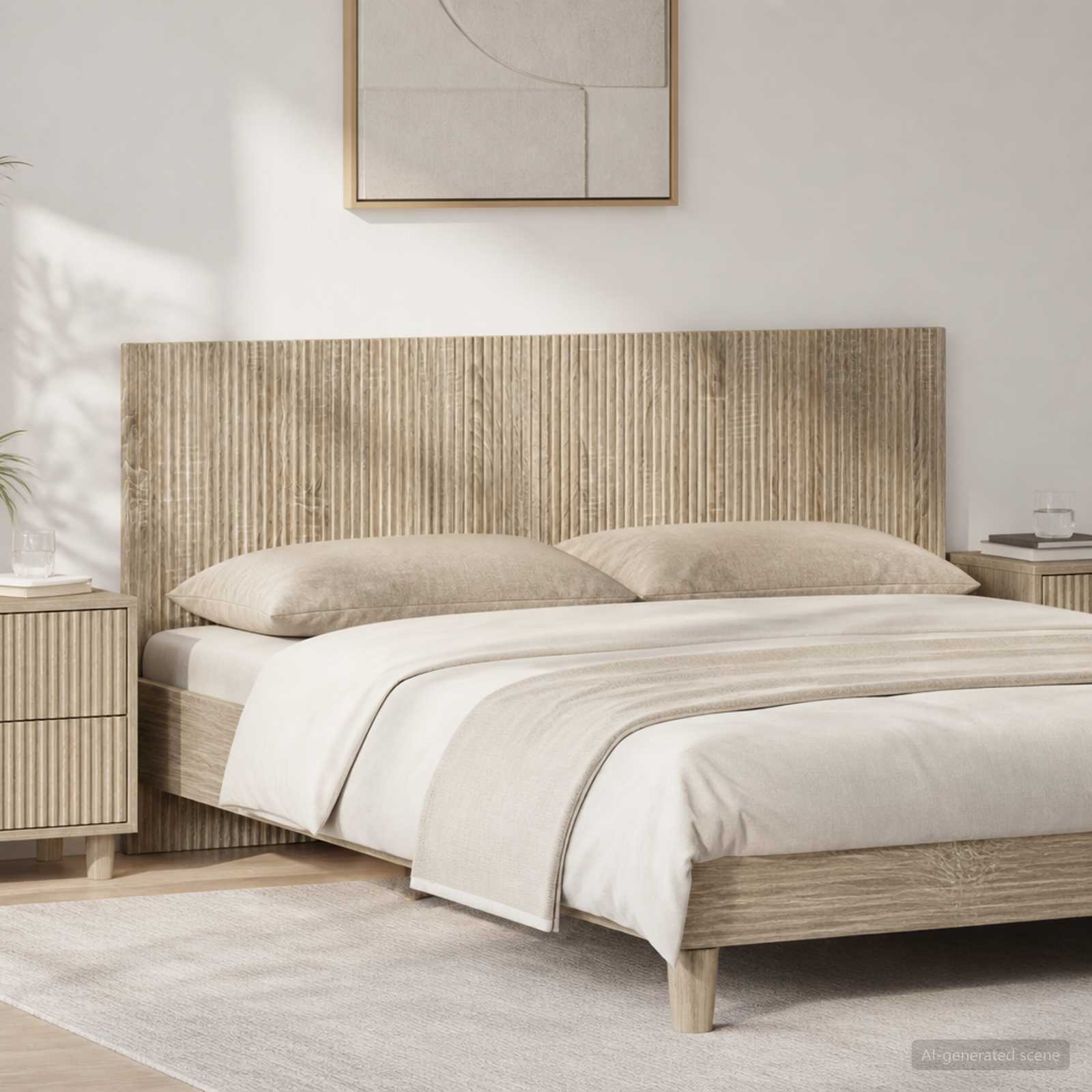 Wall-Mounted Headboard ARNHEM Sonoma Oak Engineered Wood
