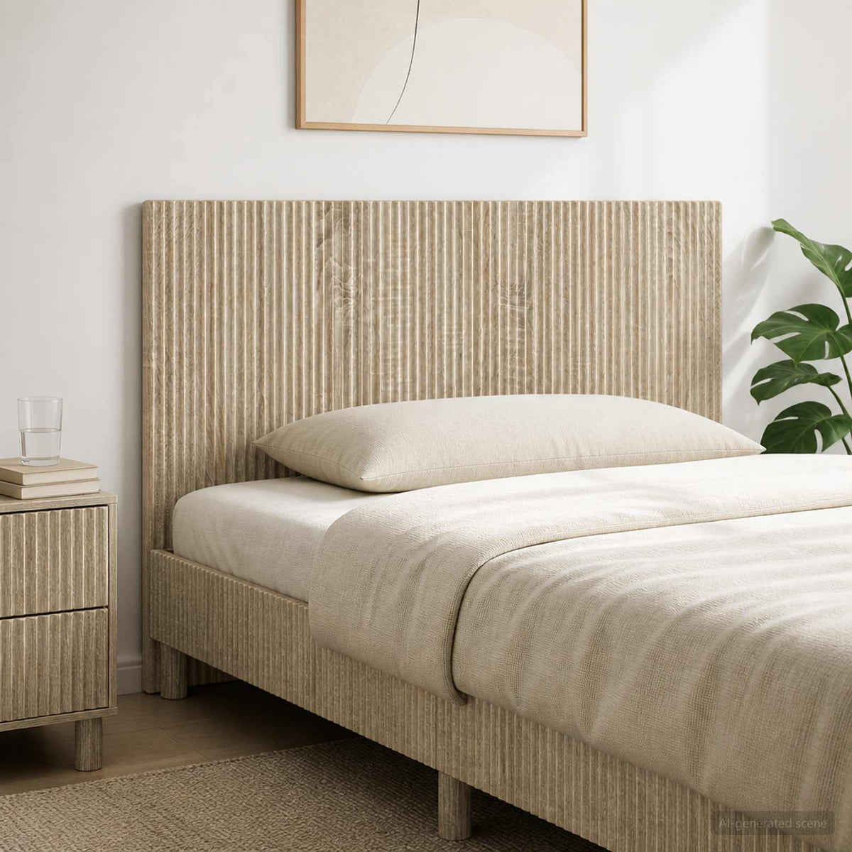 Wall-Mounted Headboard ARNHEM Sonoma Oak Engineered Wood
